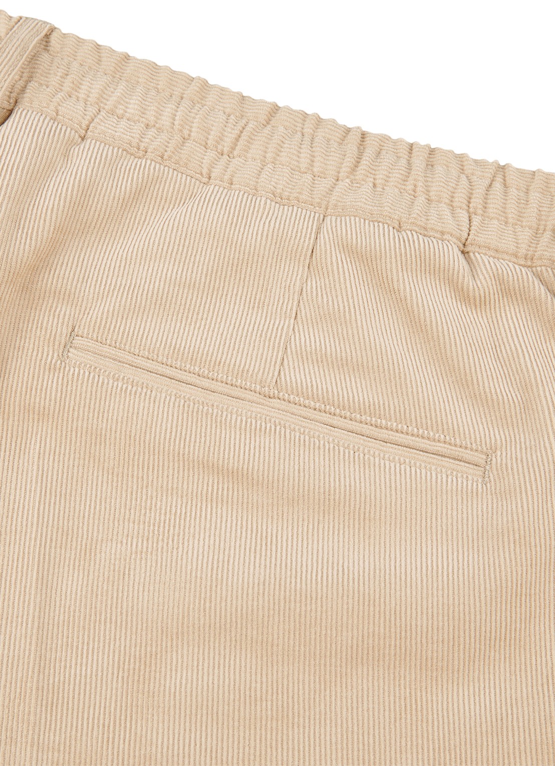 Profuomo Slim fit chino van corduroy met steekzakken - detail 6 donkerbeige