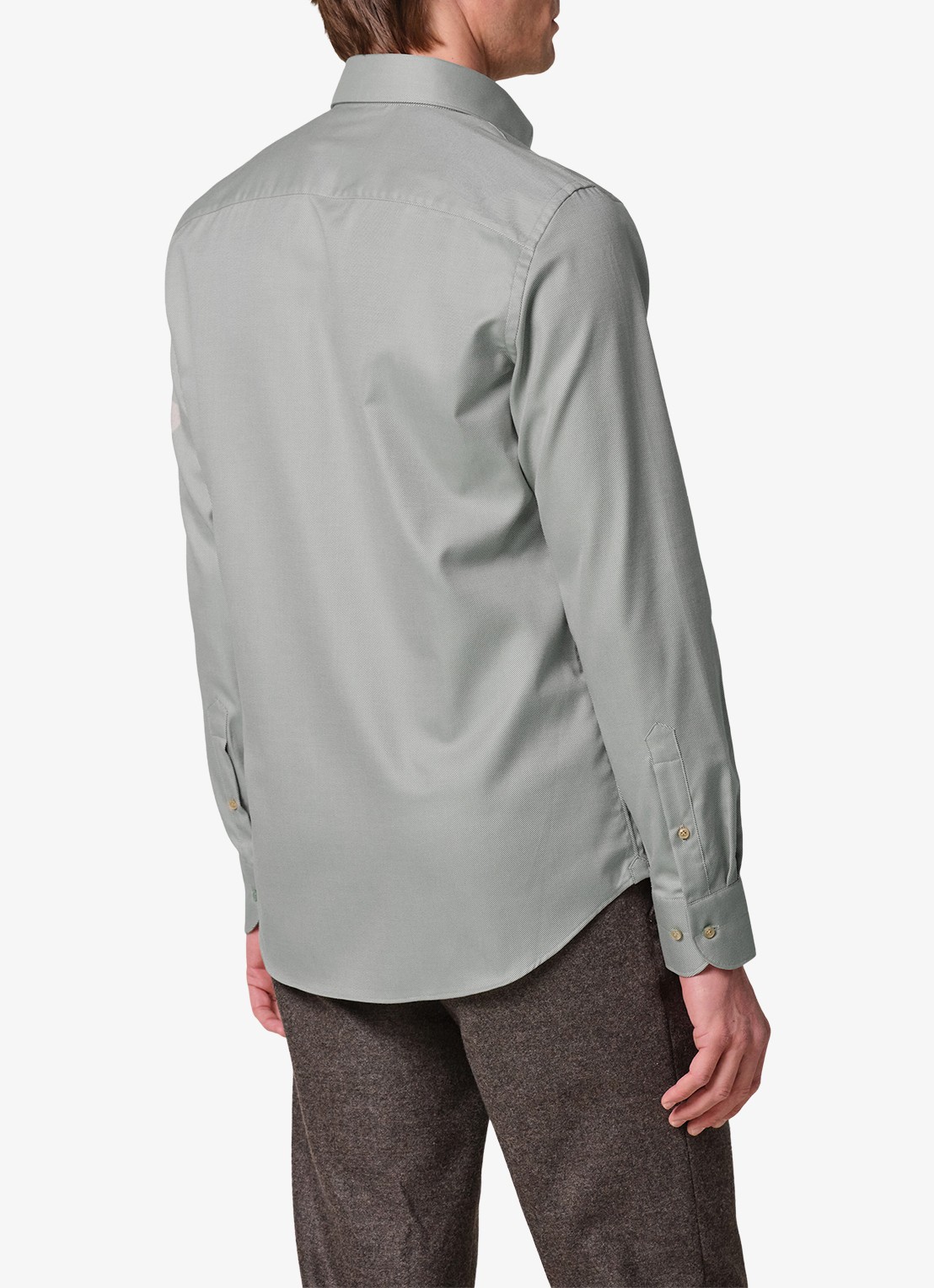 Profuomo Slim fit overhemd - achterkant grijs