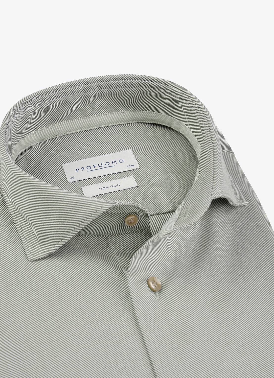 Profuomo Slim fit overhemd - detail 3 grijs