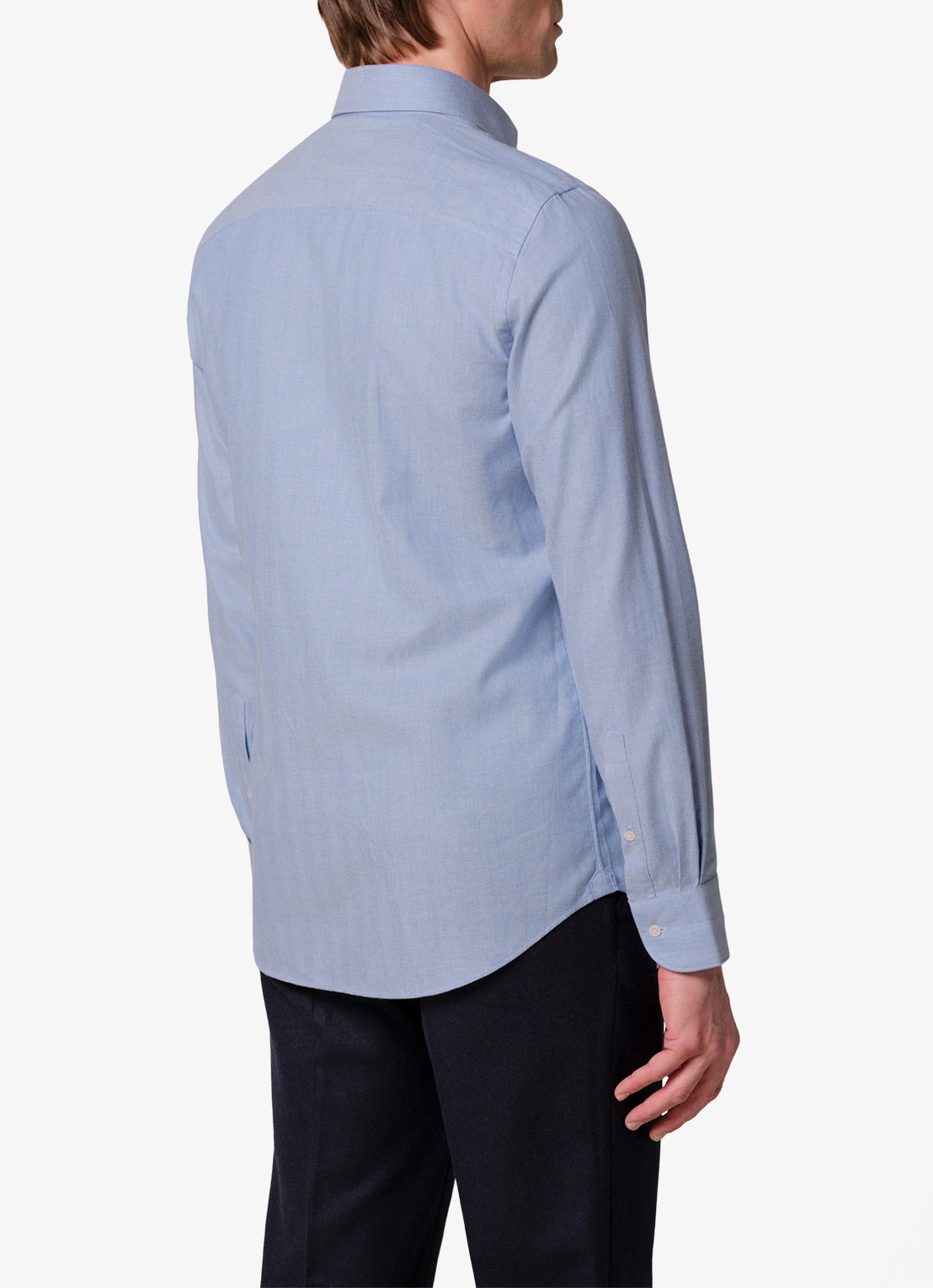 Profuomo Slim fit overhemd - achterkant blauw