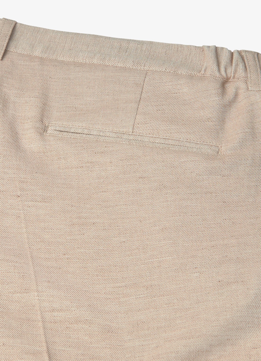 Profuomo Straight fit chino in linnenblend - detail 5 zand