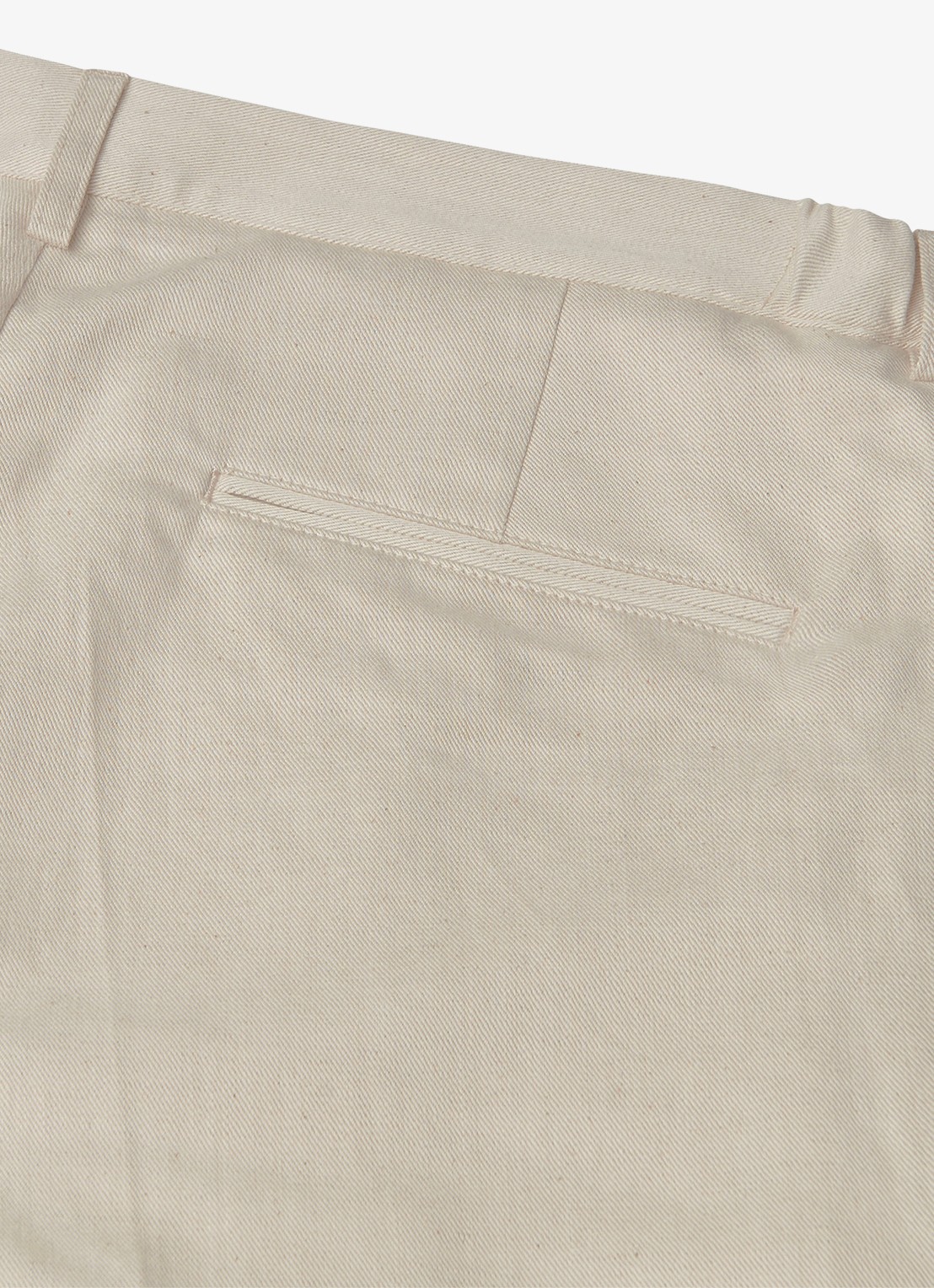 Profuomo Straight fit chino in linnenblend - detail 5 zand