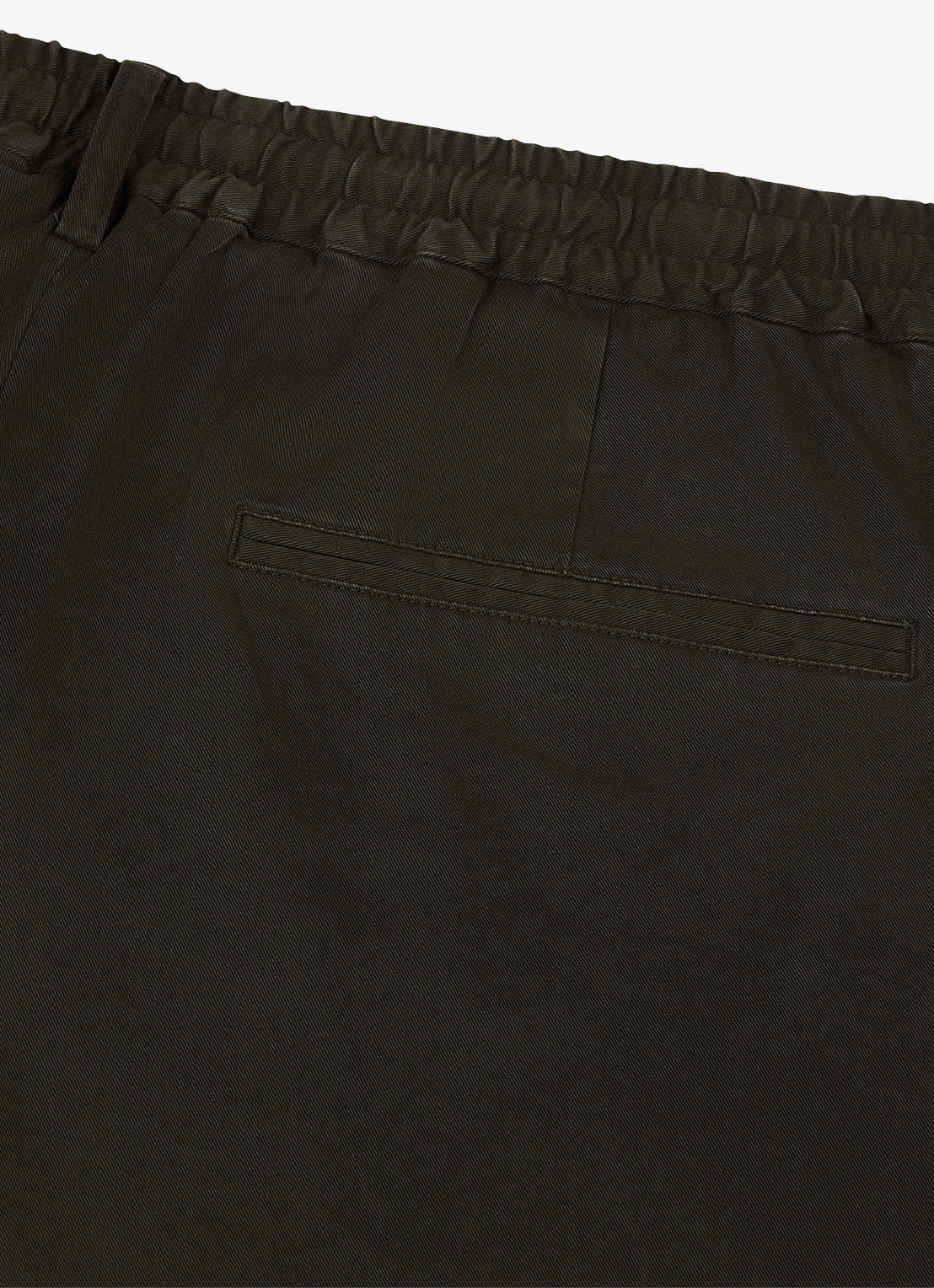 Profuomo Straight fit short met stretch - detail 3 donkerbruin