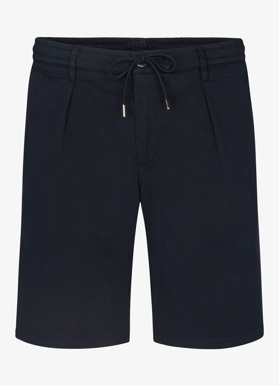 Profuomo Straight fit short met stretch - voorkant 4 donkerblauw