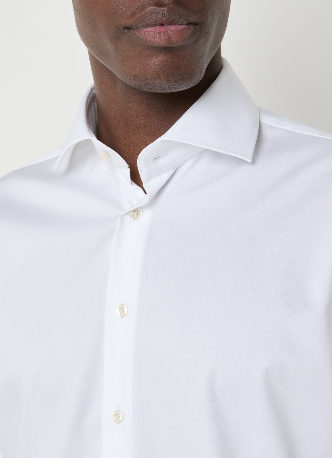 Profuomo Strijkvrij regular fit overhemd - detail 5 wit