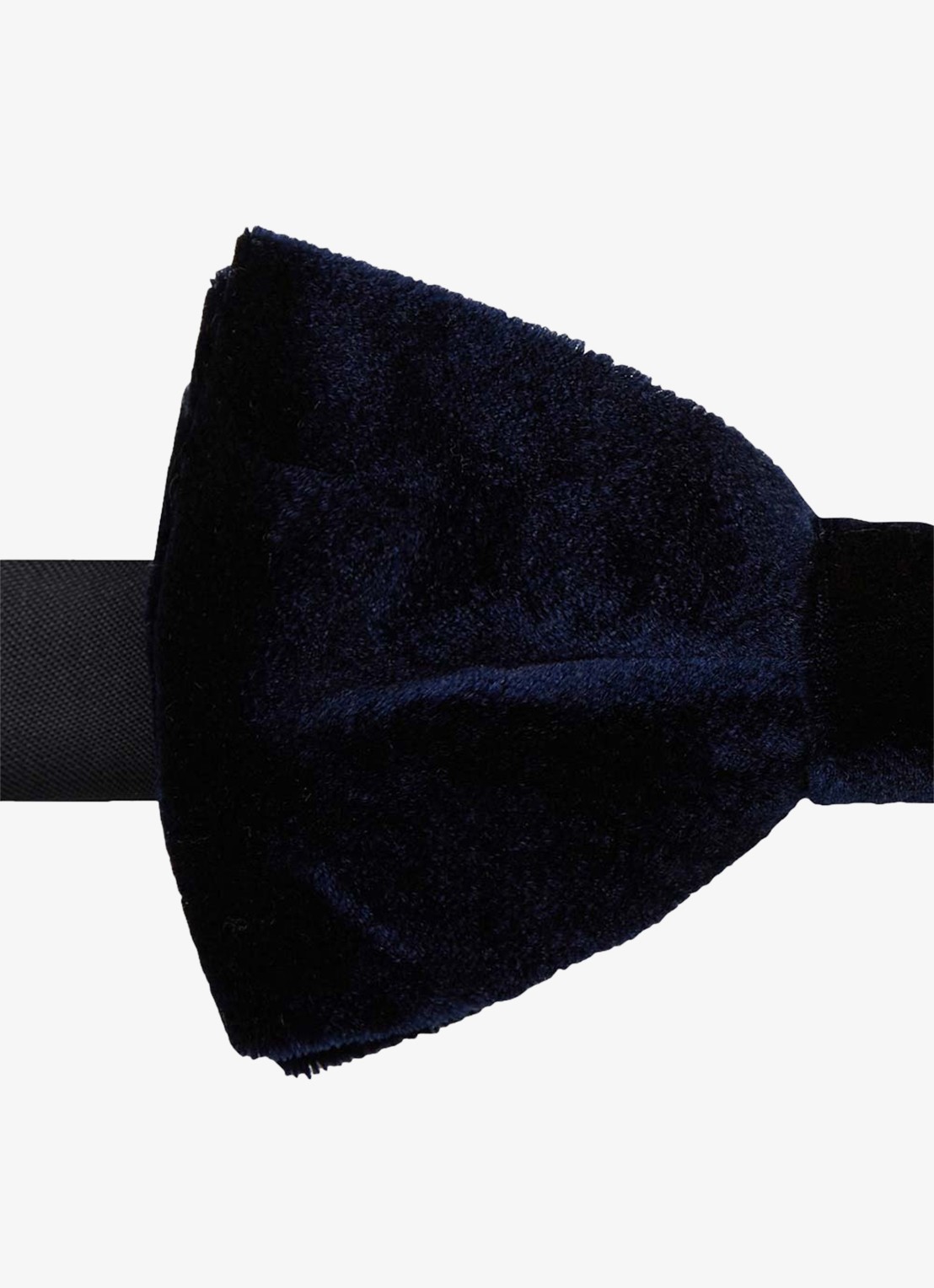 Profuomo Strik van velvet - detail donkerblauw
