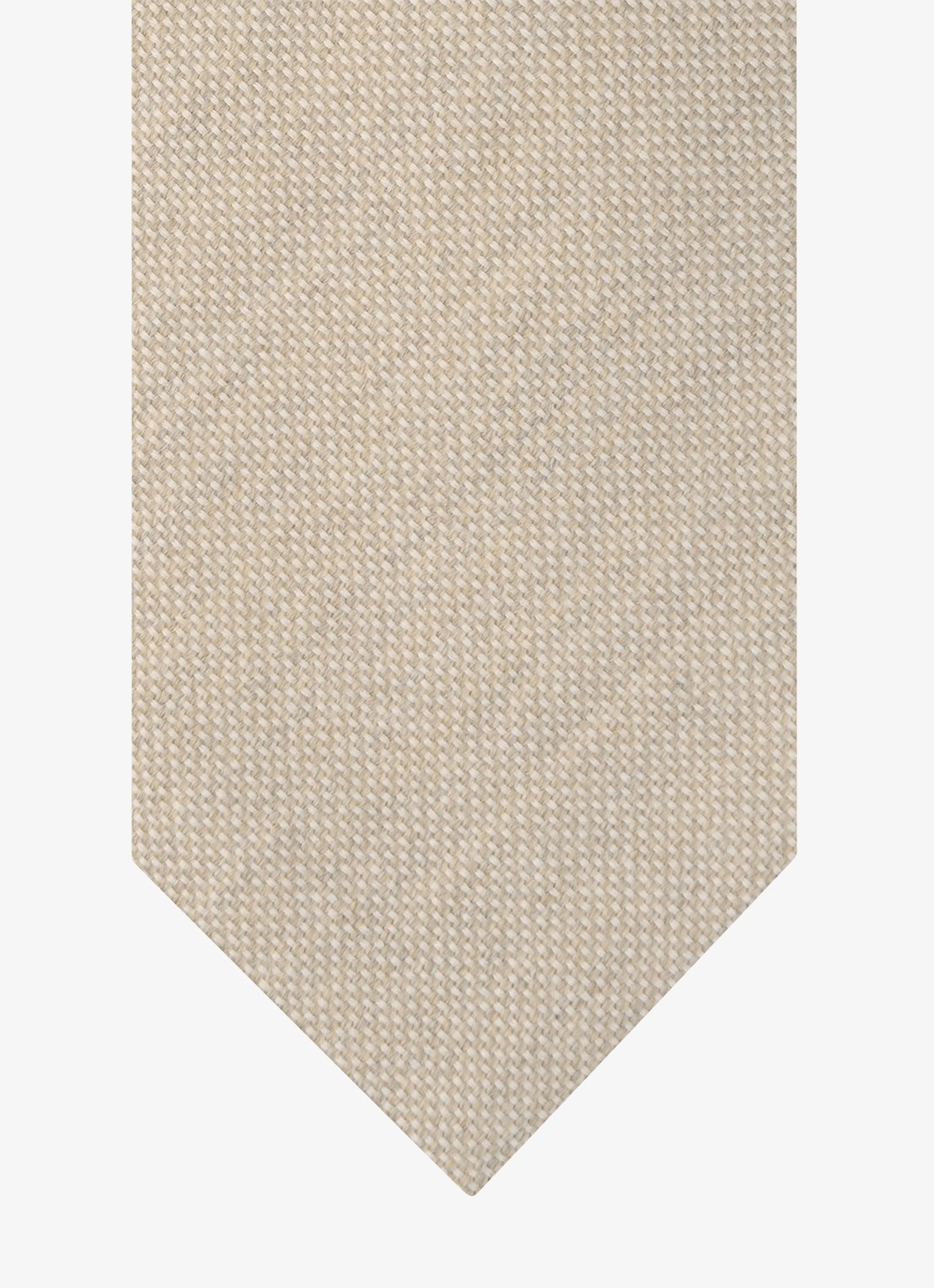 Profuomo Stropdas van wol - detail 2 beige