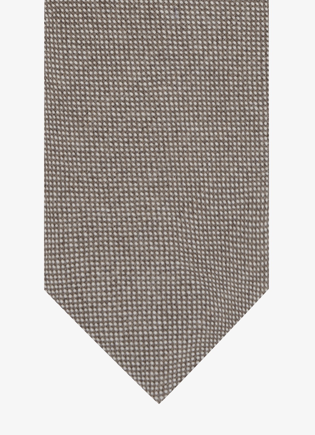 Profuomo Stropdas van wol - detail 2 bruin
