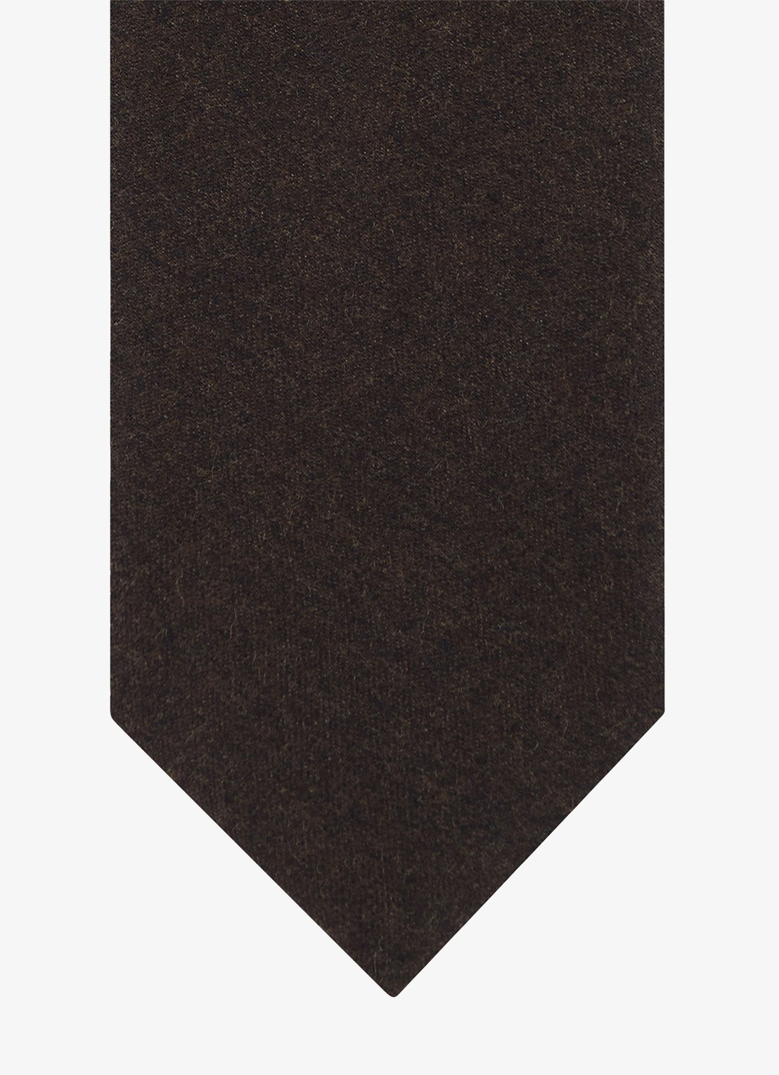 Profuomo Stropdas van wol - detail donkerbruin