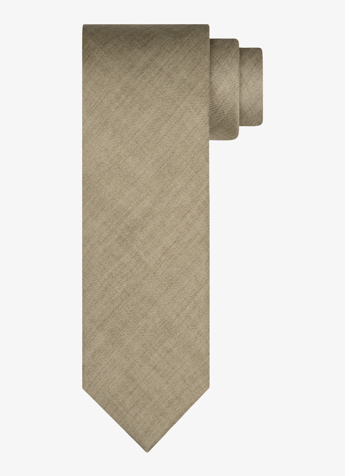 Profuomo Stropdas van zijde - voorkant 2 beige