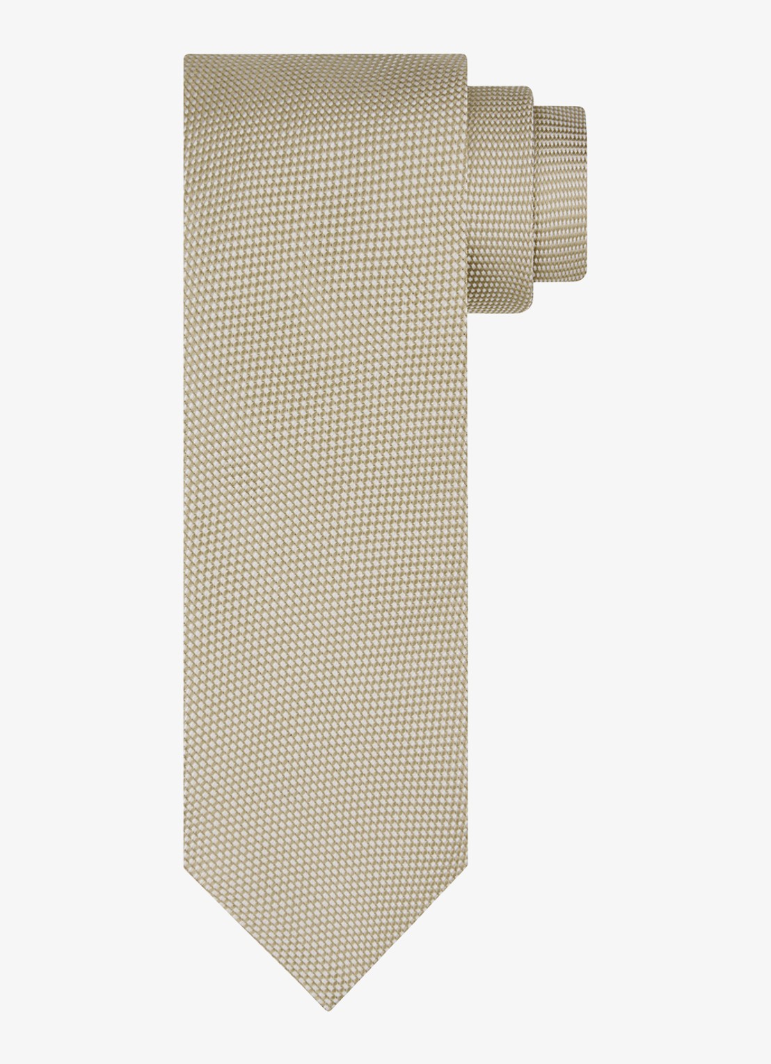 Profuomo Stropdas van zijde - voorkant beige