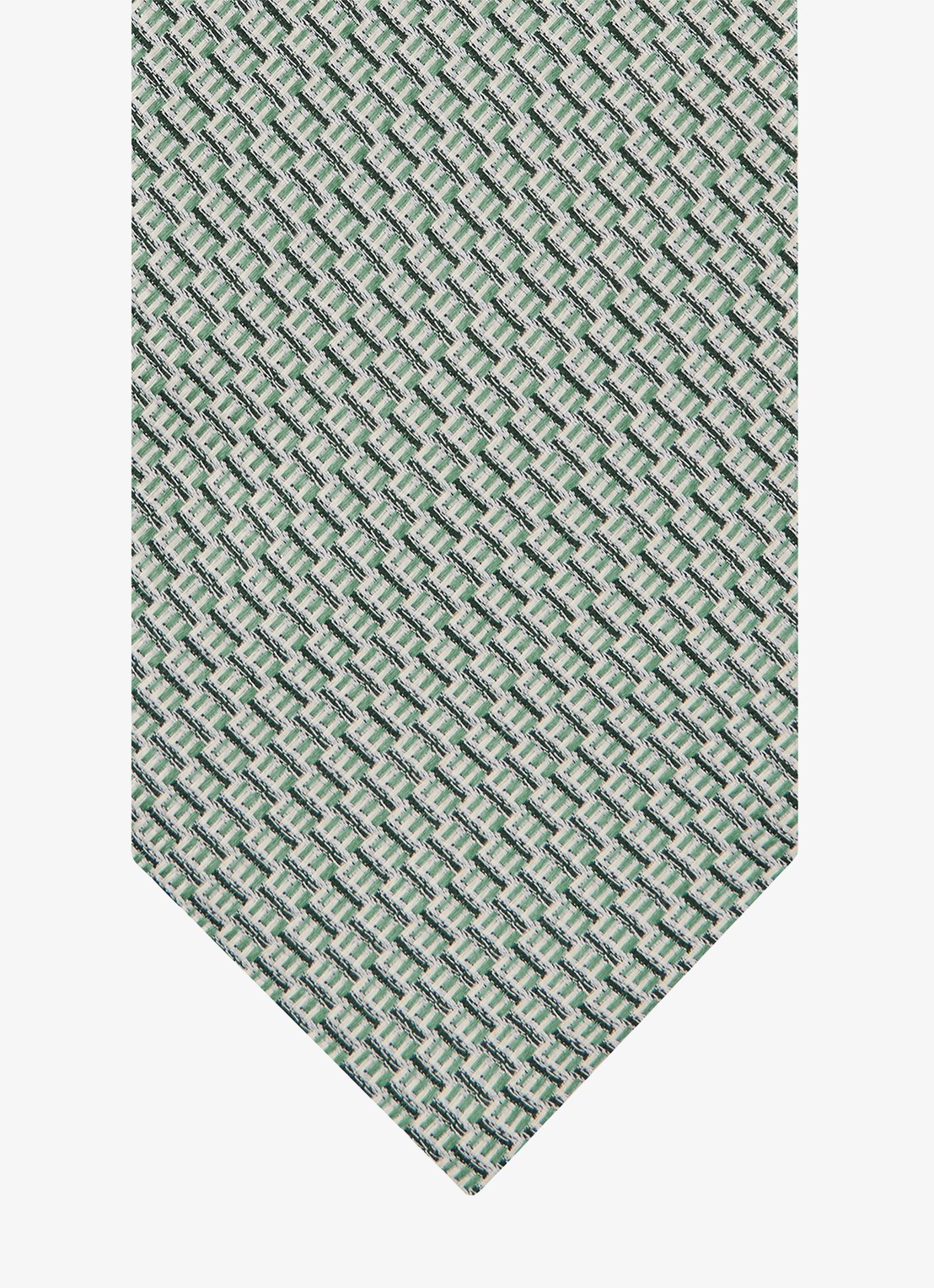 Profuomo Stropdas van zijde - detail 2 groen