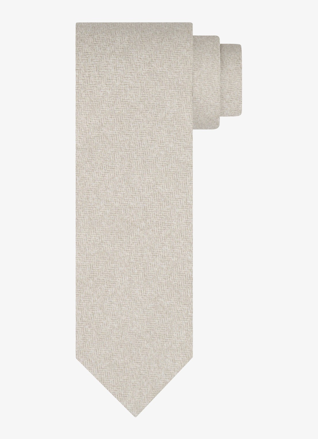 Profuomo Stropdas van zijde - voorkant beige