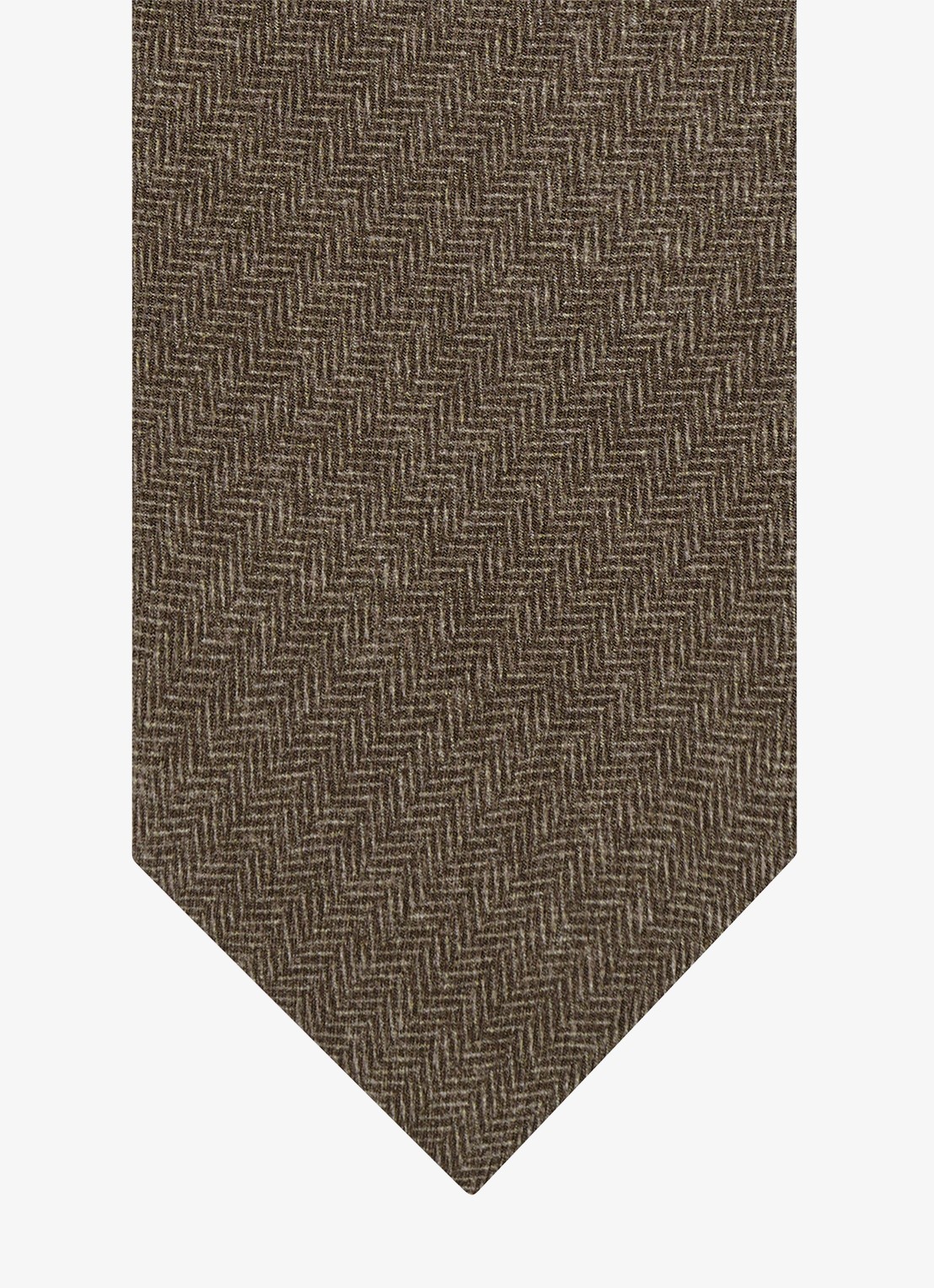 Profuomo Stropdas van zijde - detail bruin