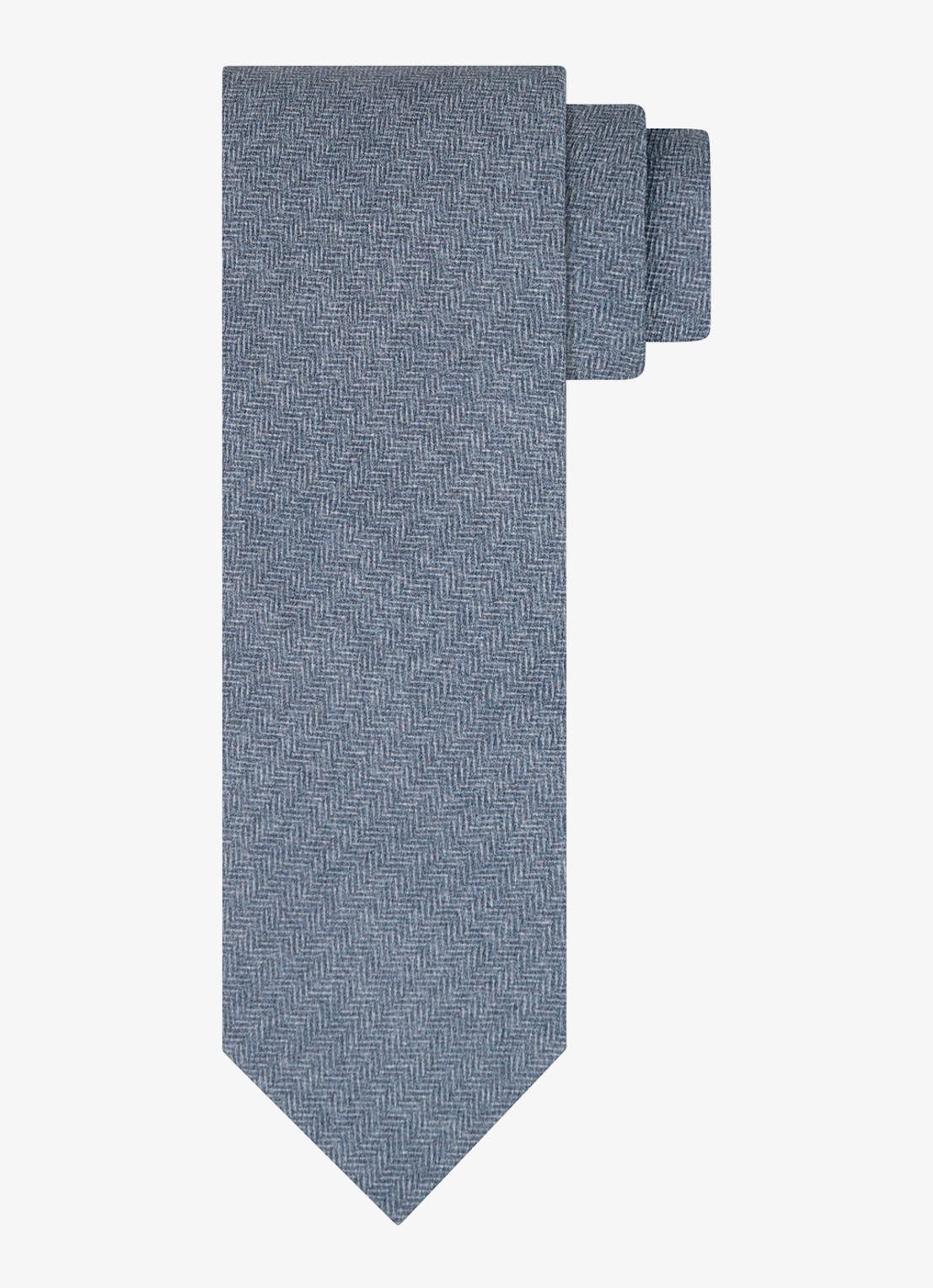Profuomo Stropdas van zijde - voorkant blauw