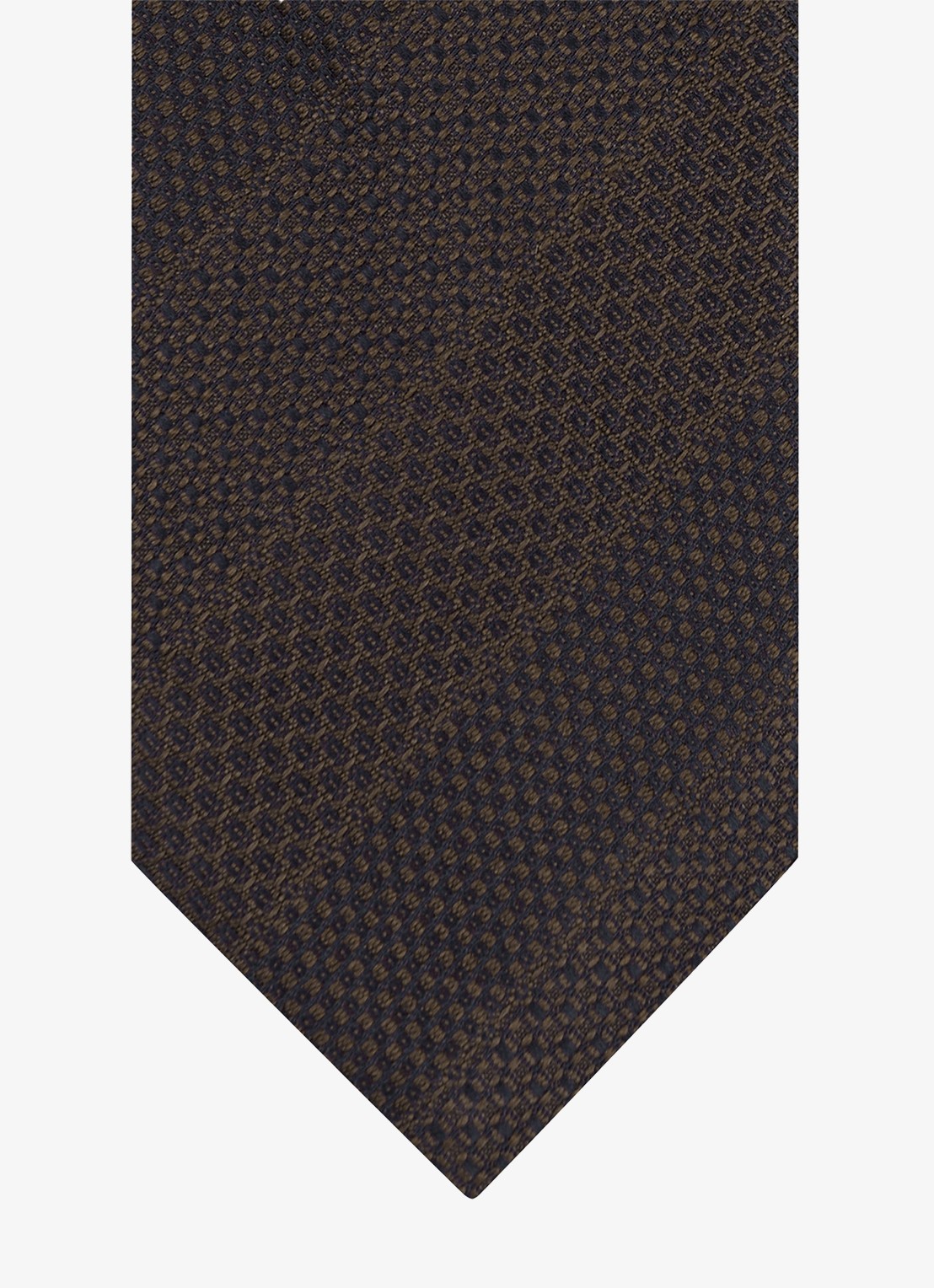Profuomo Stropdas van zijde - detail donkerbruin