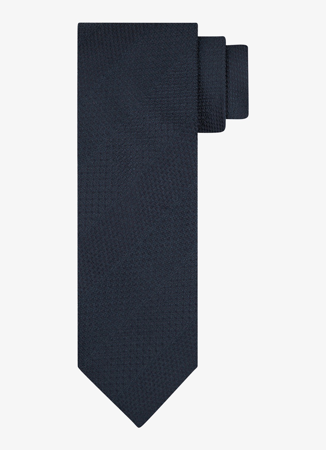 Profuomo Stropdas van zijde - voorkant donkerblauw