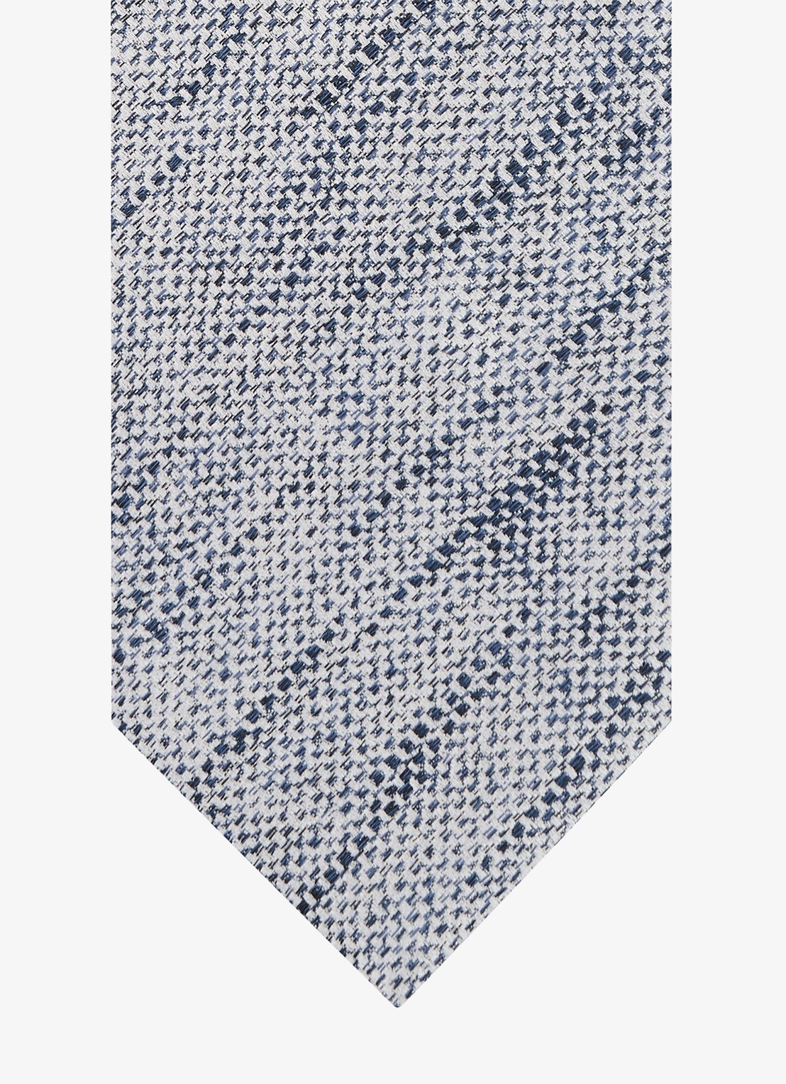Profuomo Stropdas van zijde - detail 2 donkerblauw