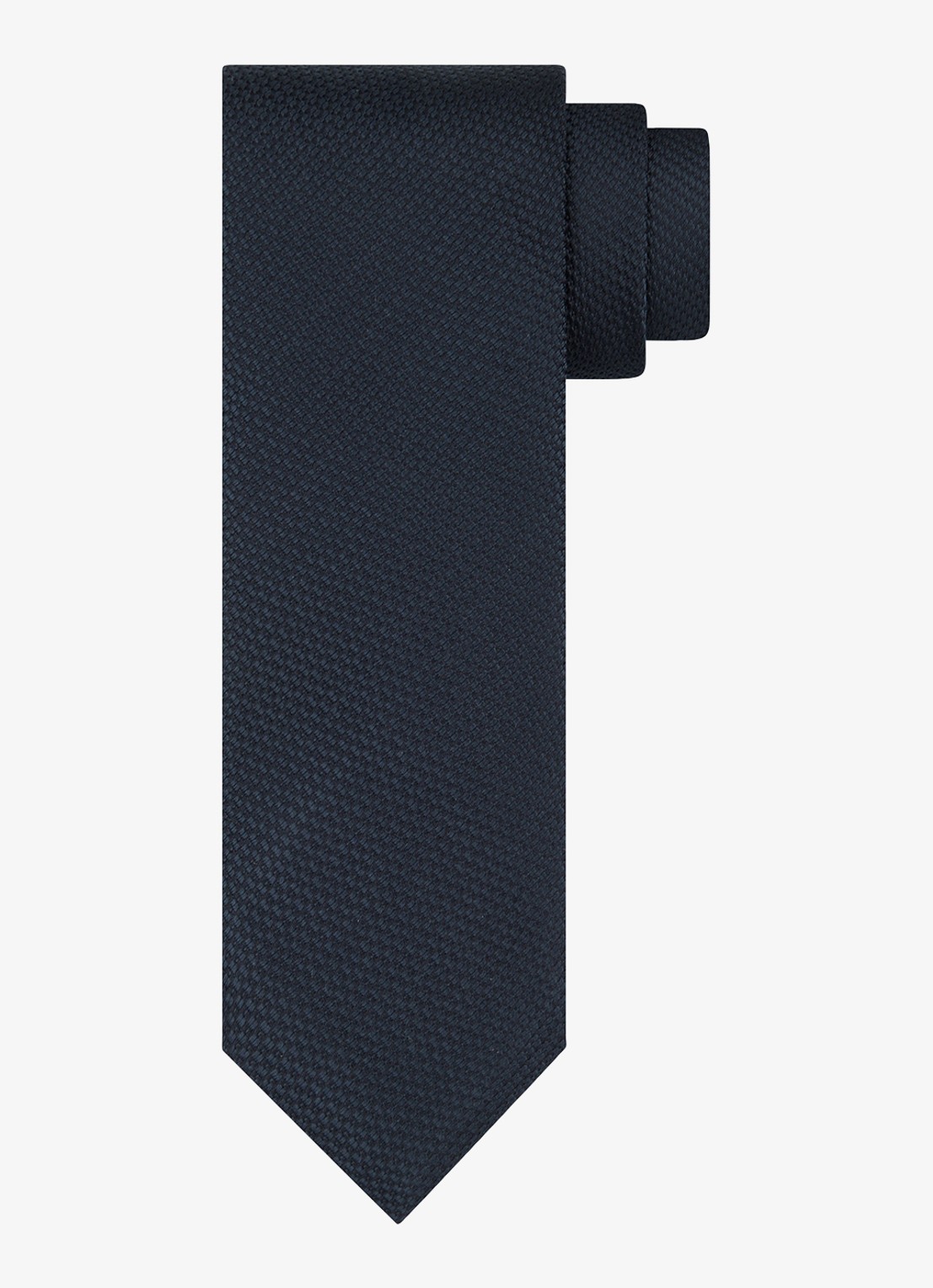 Profuomo Stropdas van zijde - voorkant donkerblauw