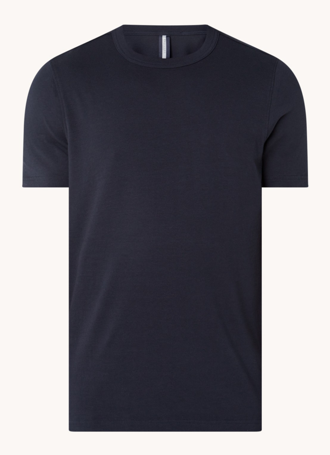 Profuomo T-shirt met logo - voorkant 2 donkerblauw