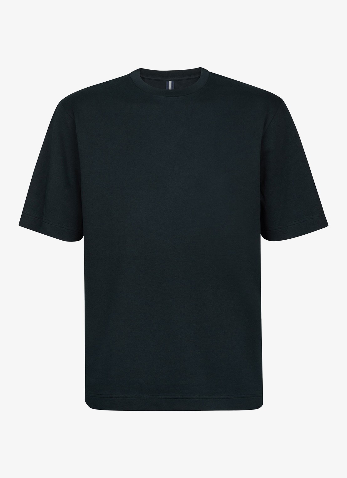 Profuomo T-shirt met ronde hals - voorkant 2 donkerblauw