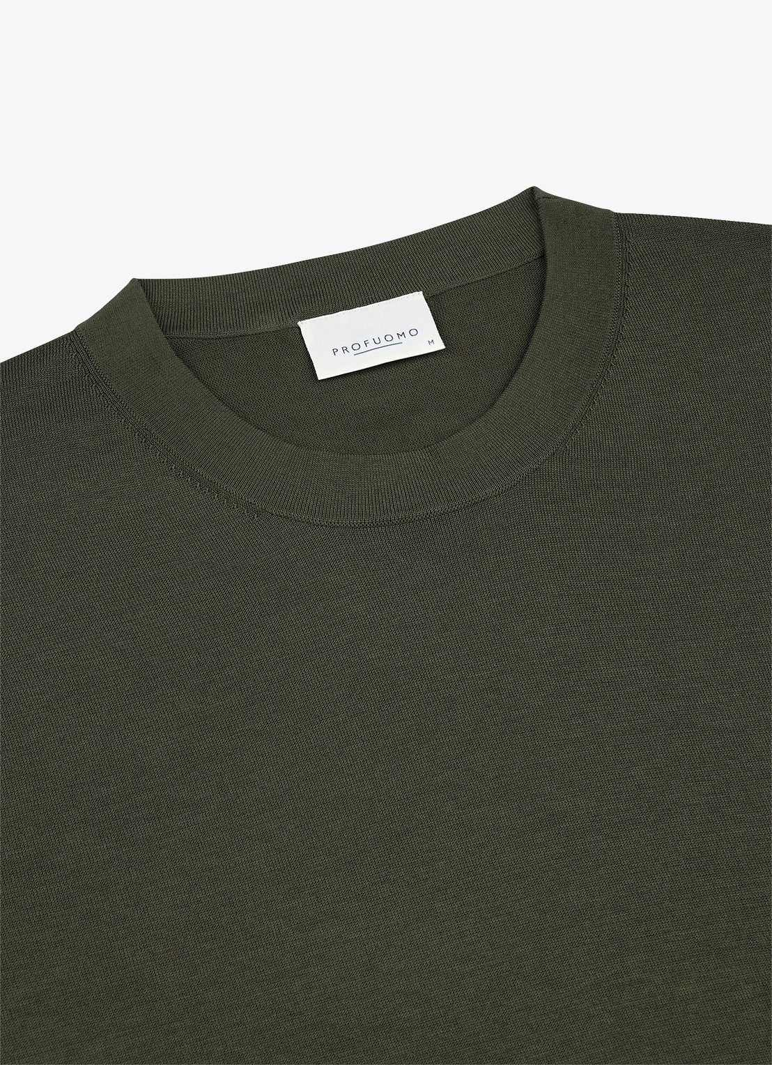 Profuomo T-shirt met ronde hals - detail 2 groen