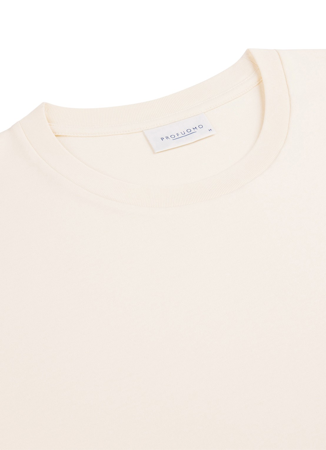Profuomo T-shirt met stretch - detail 3 creme