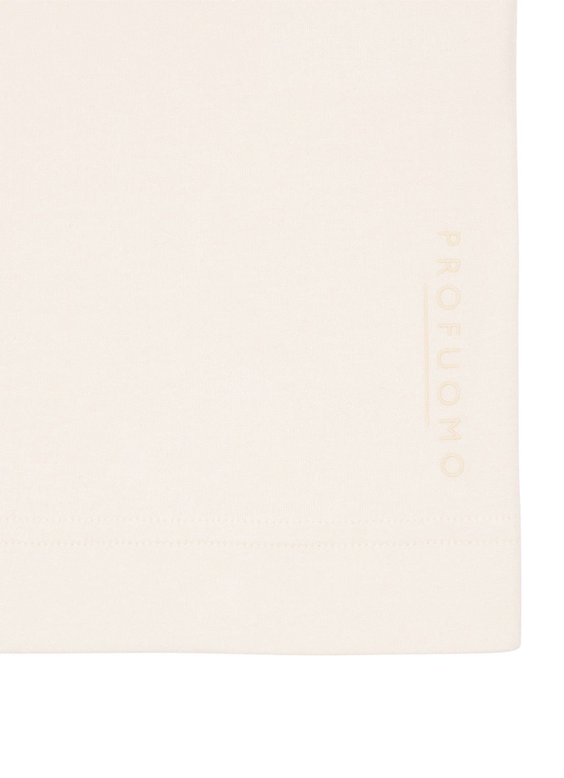 Profuomo T-shirt met stretch - detail 4 creme