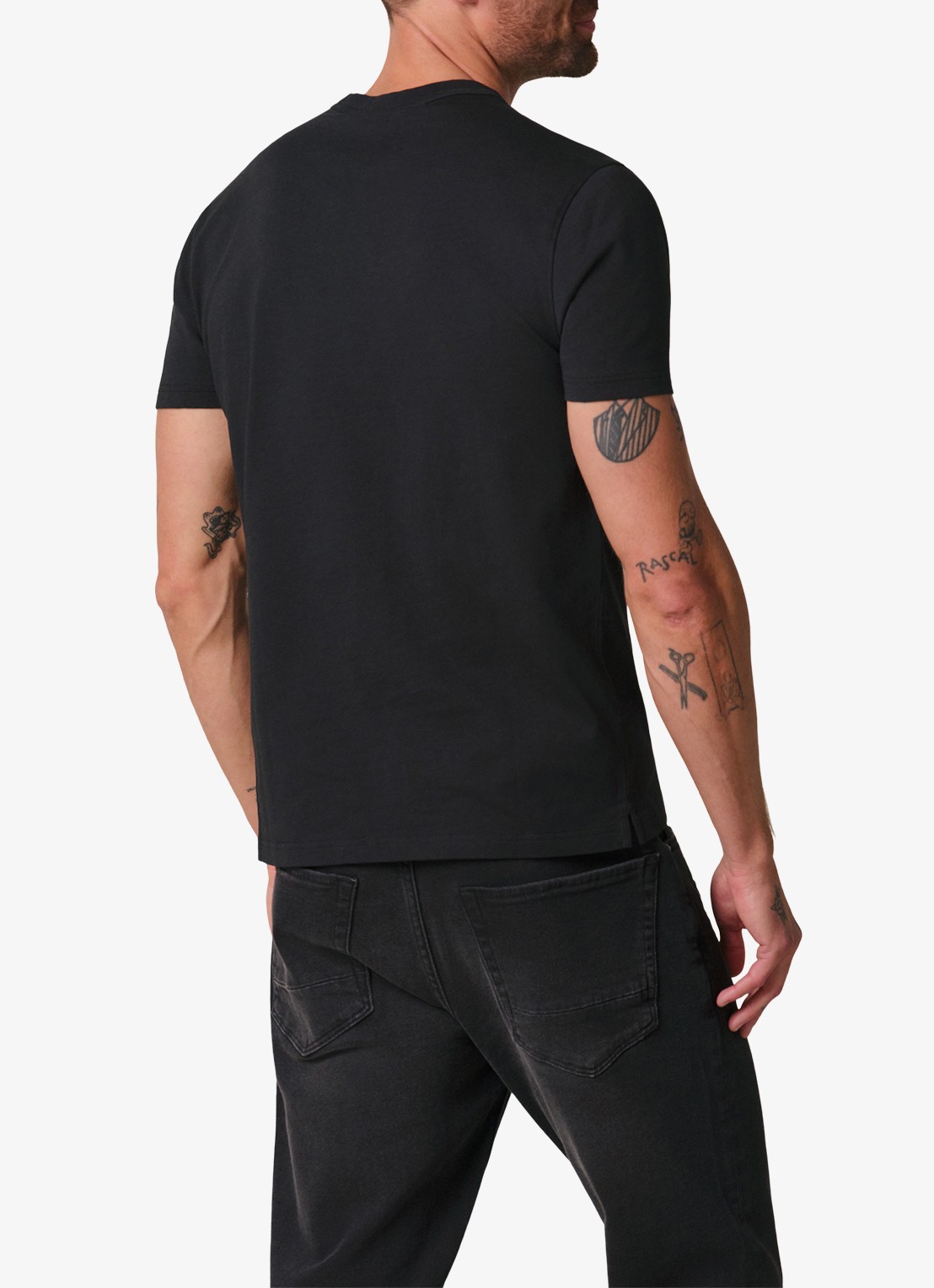 Profuomo T-shirt van jersey - achterkant 5 zwart