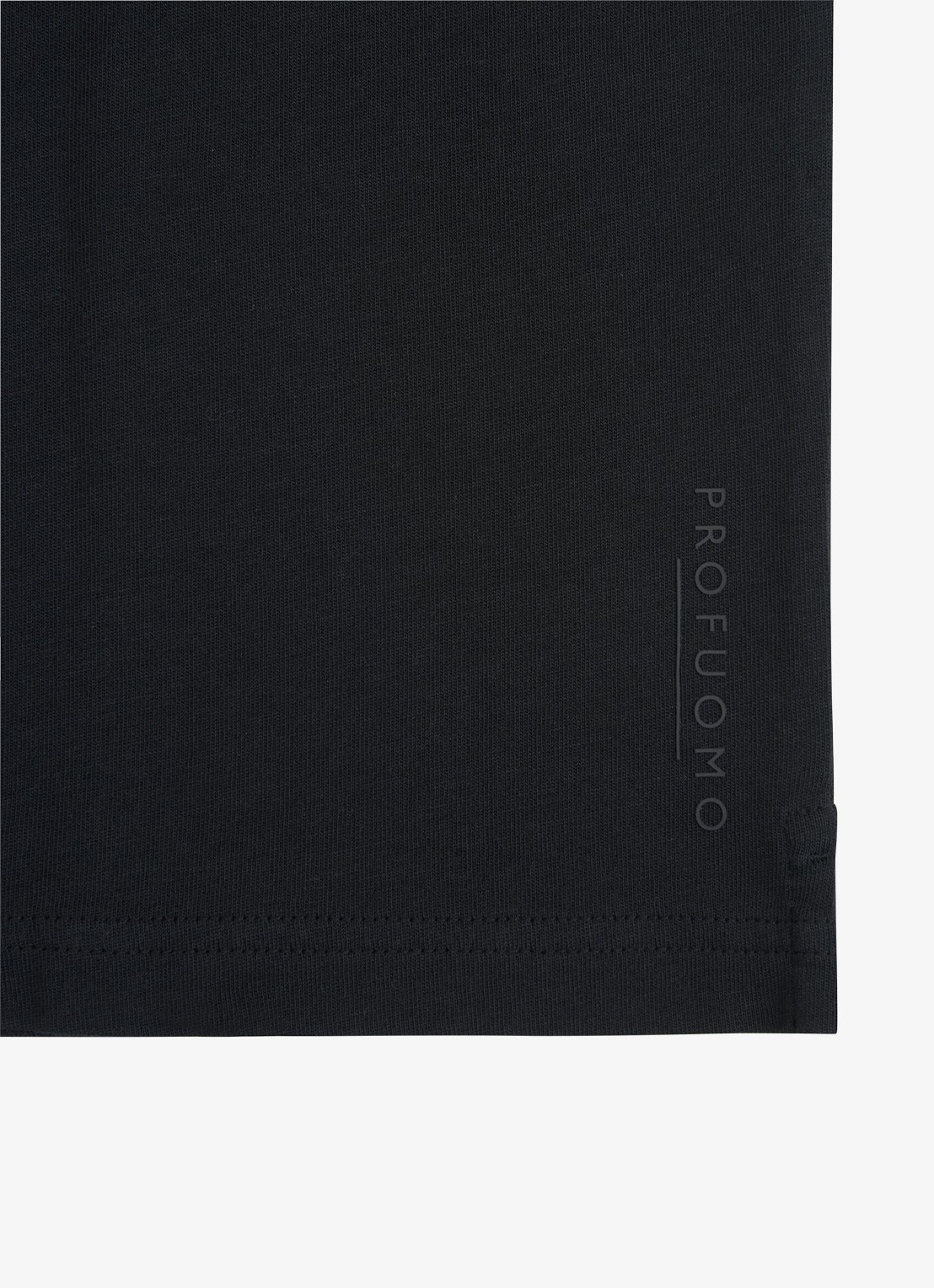 Profuomo T-shirt van jersey - detail 4 zwart
