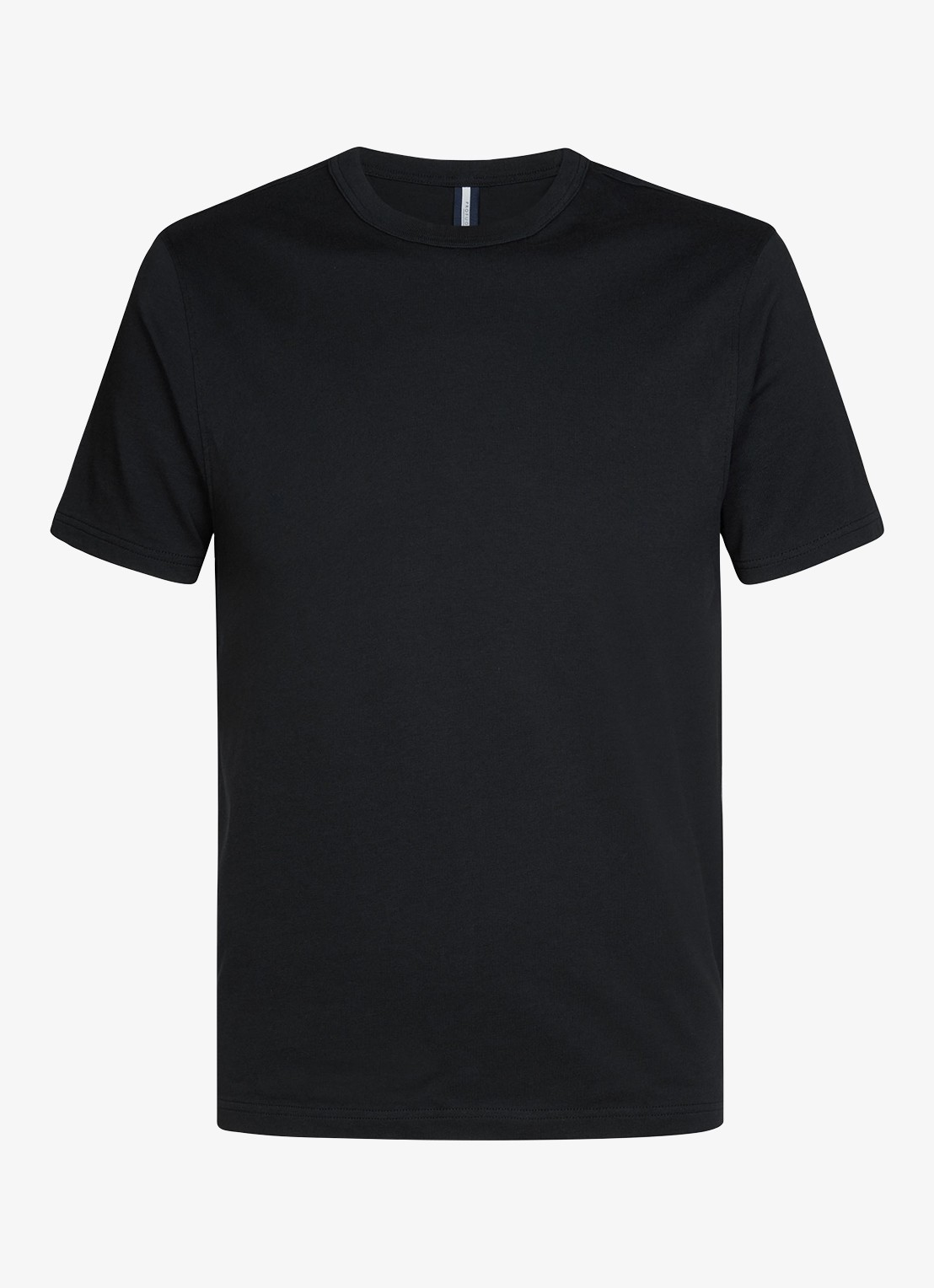 Profuomo T-shirt van jersey - voorkant 6 zwart