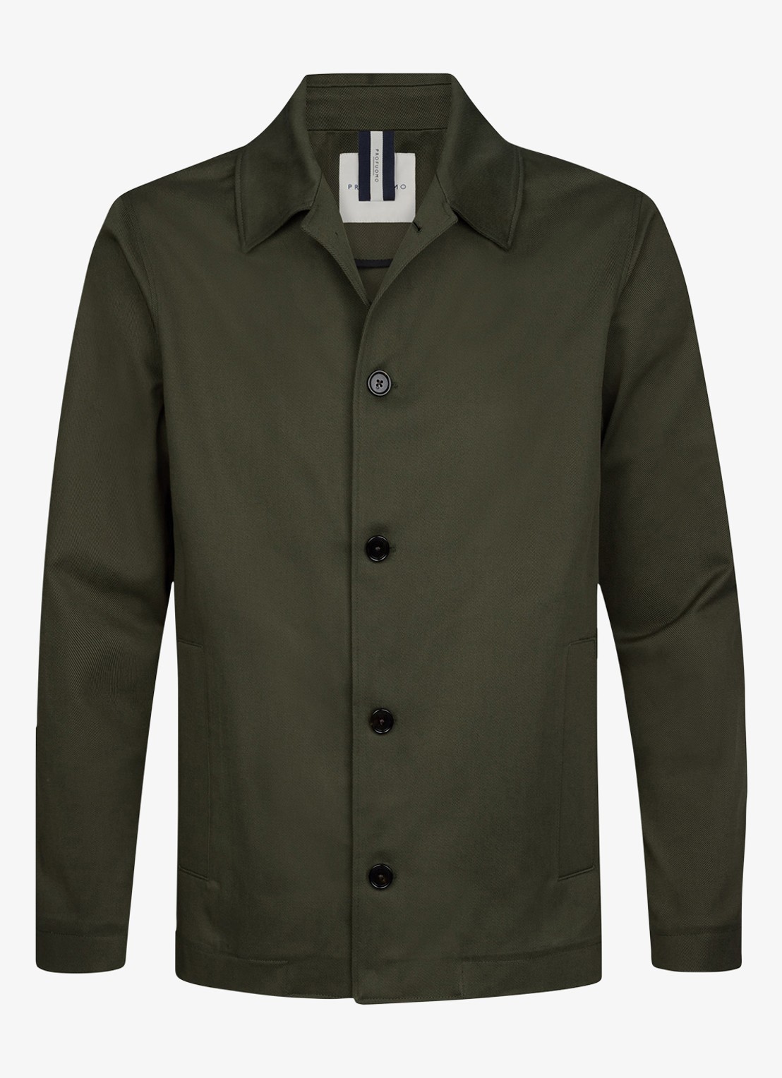 Profuomo Twill overshirt - detail 5 groen