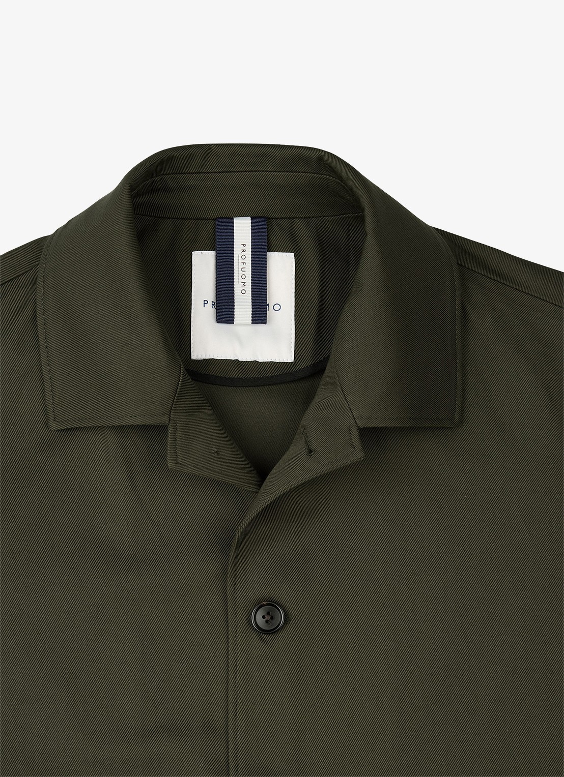 Profuomo Twill overshirt - detail 6 groen