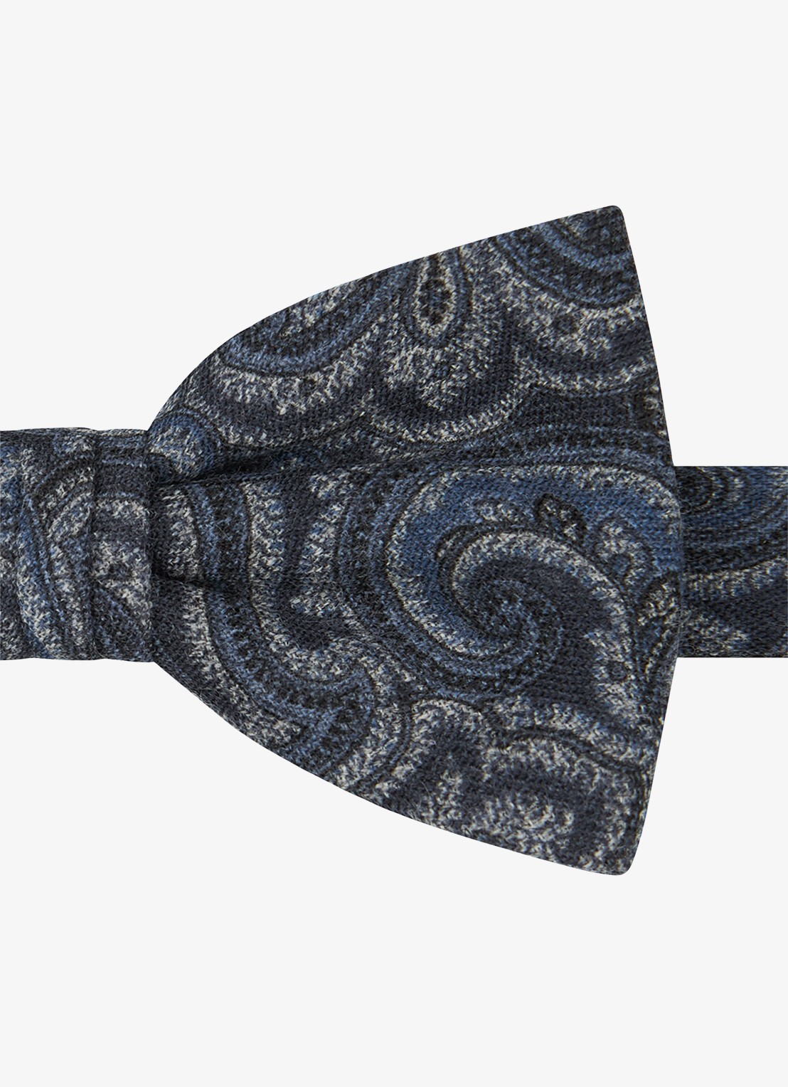 Profuomo Vlinderstrik van wol - detail donkerblauw