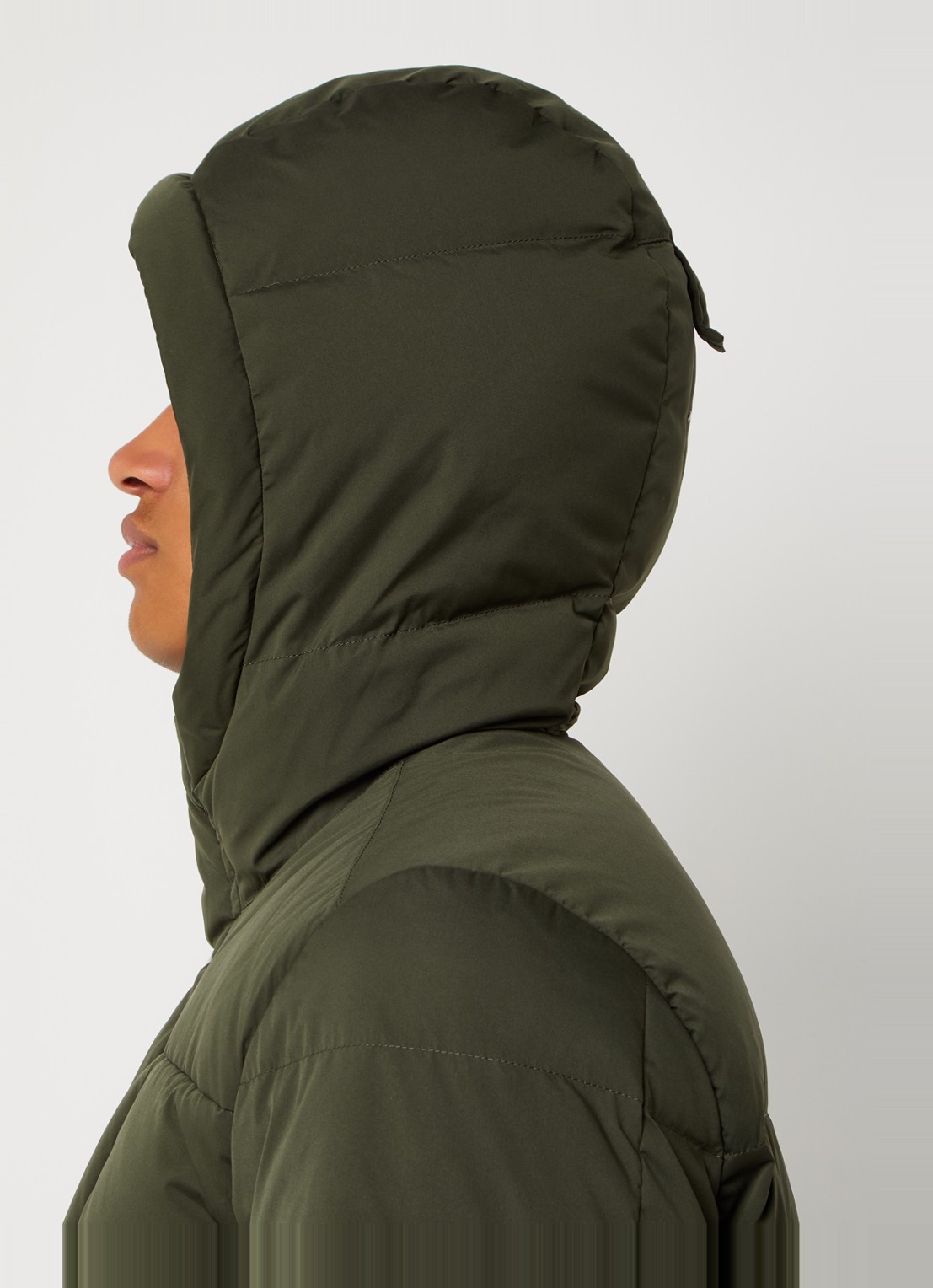 PS Paul Smith Puffer jack met donsvulling en steekzakken - detail 5 legergroen
