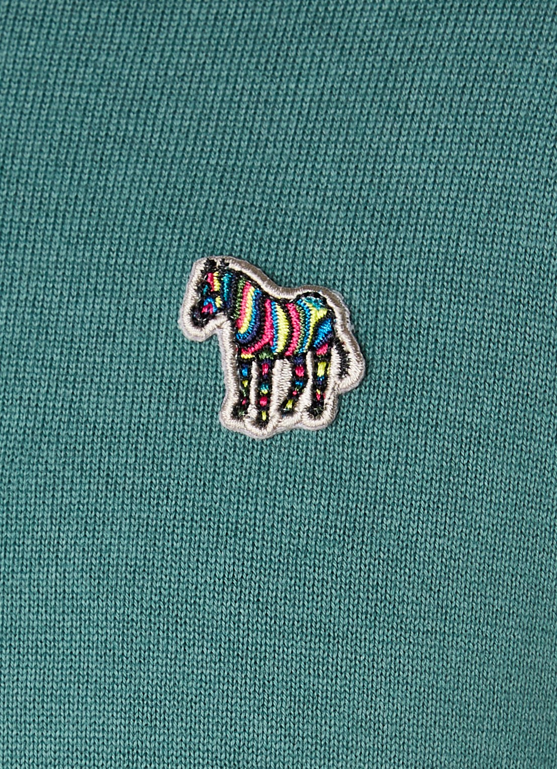 PS Paul Smith Sweater van  katoen met logoborduring - detail 5 groen