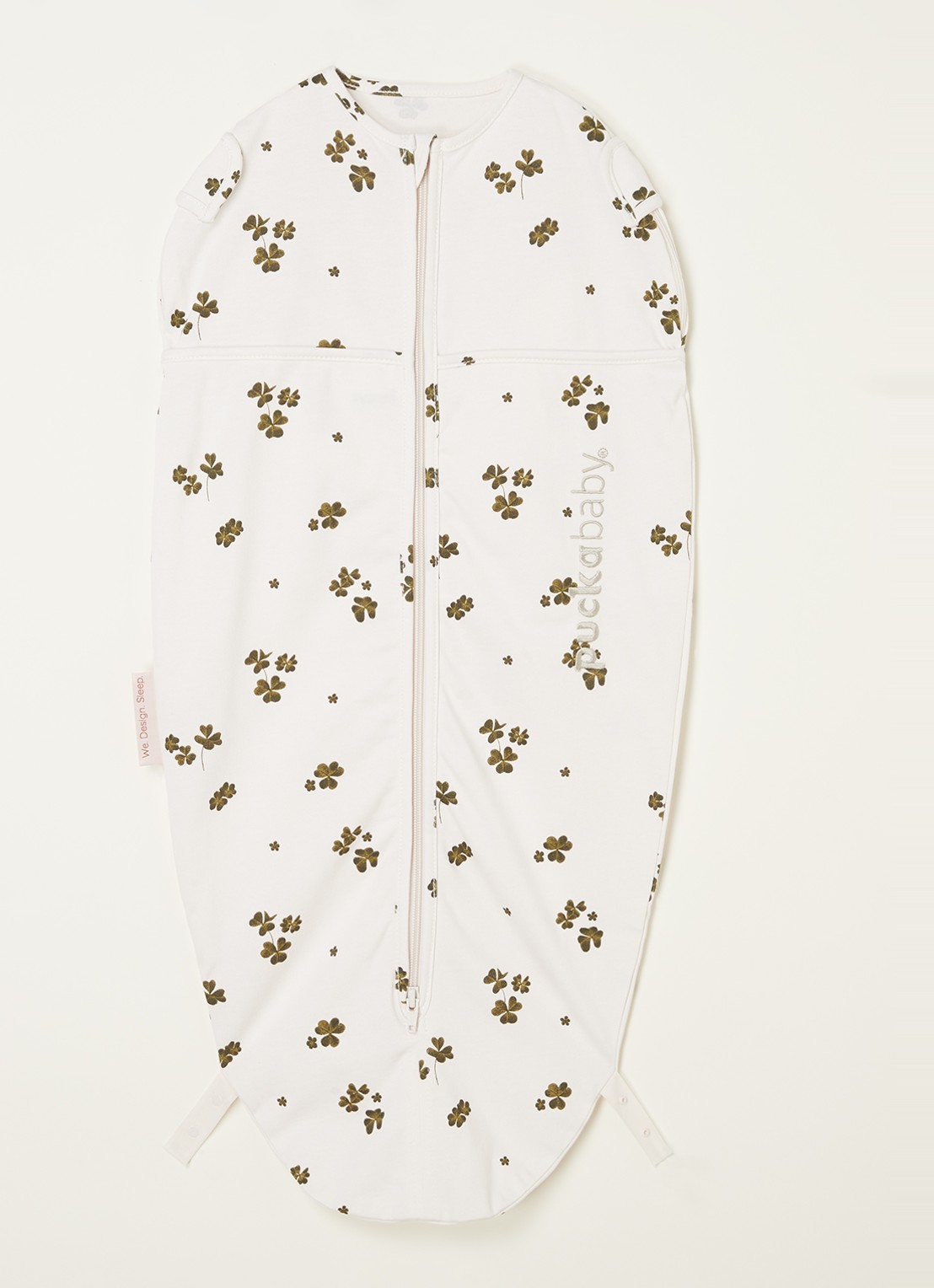 Puckababy Original mini slaapzak met print - voorkant creme