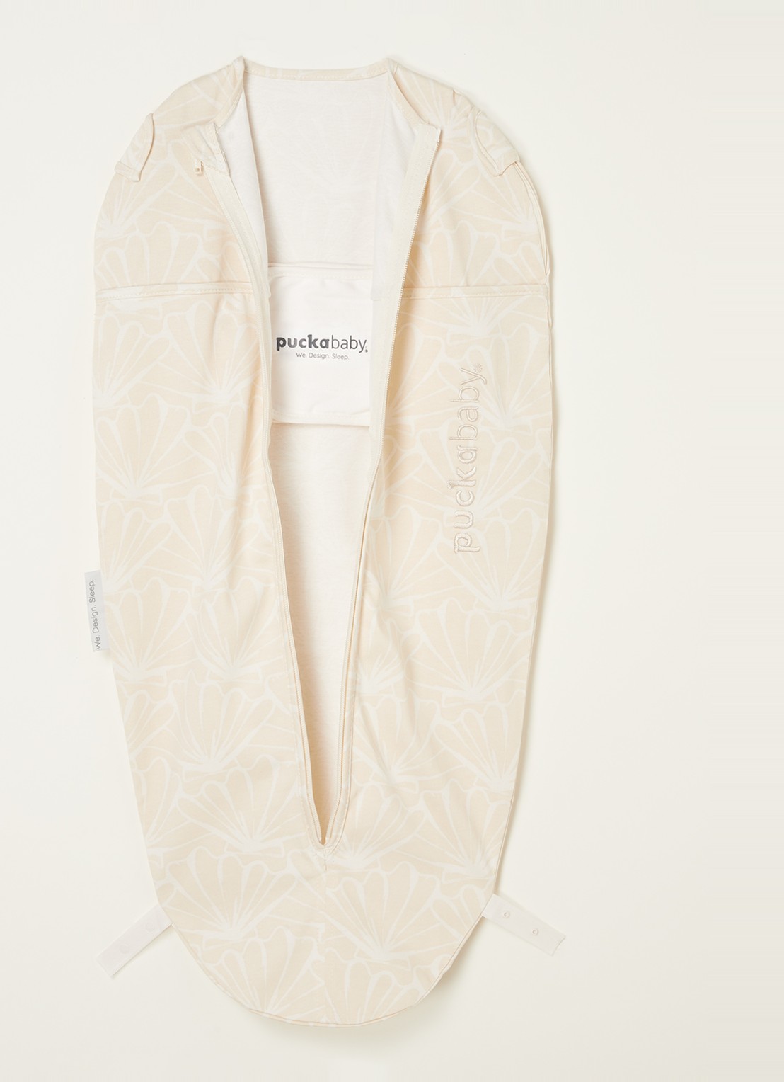 Puckababy Original mini slaapzak met print - voorkant 3 zand