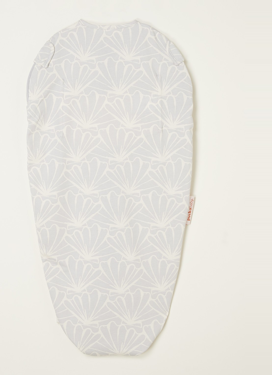 Puckababy Original mini slaapzak met print - achterkant 3 lichtblauw