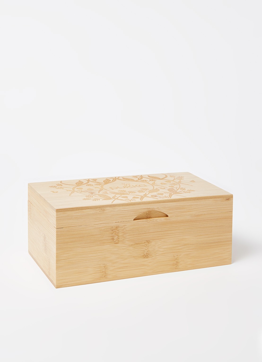 Pukka Bamboo theedoos 6-vaks met theezakjes 42 stuks - voorkant 2 lichtbruin