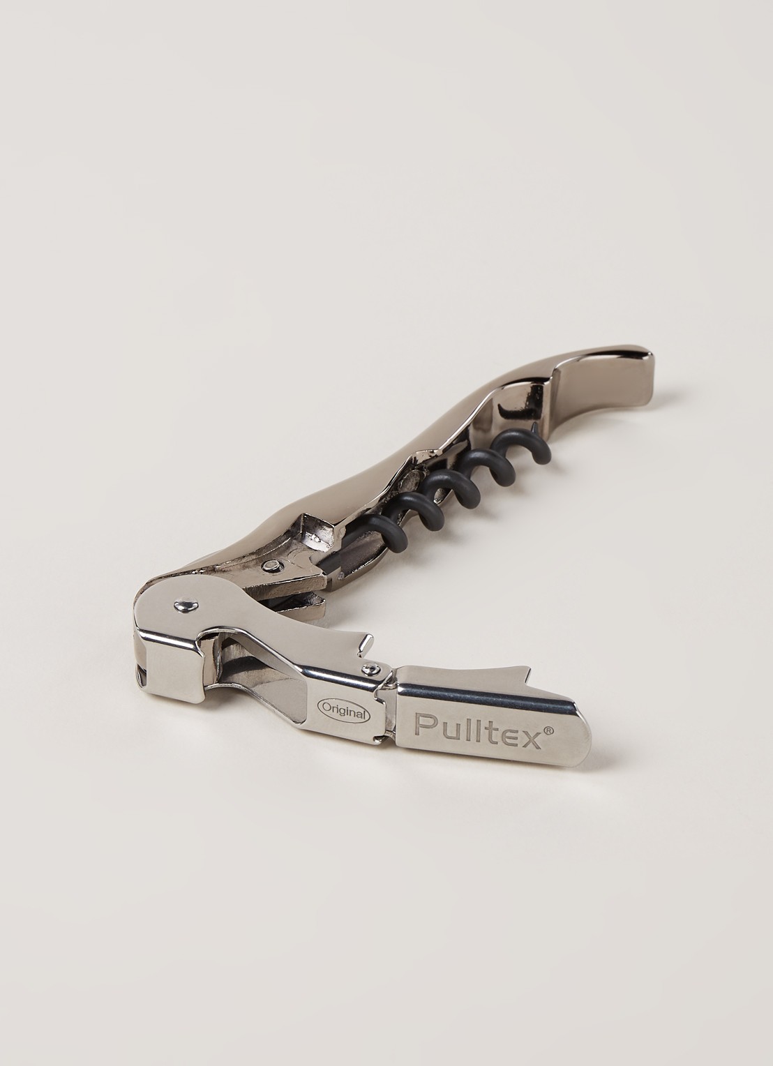 Pulltex Pulltap's Classic Graphite kurkentrekker - voorkant 3 zilver