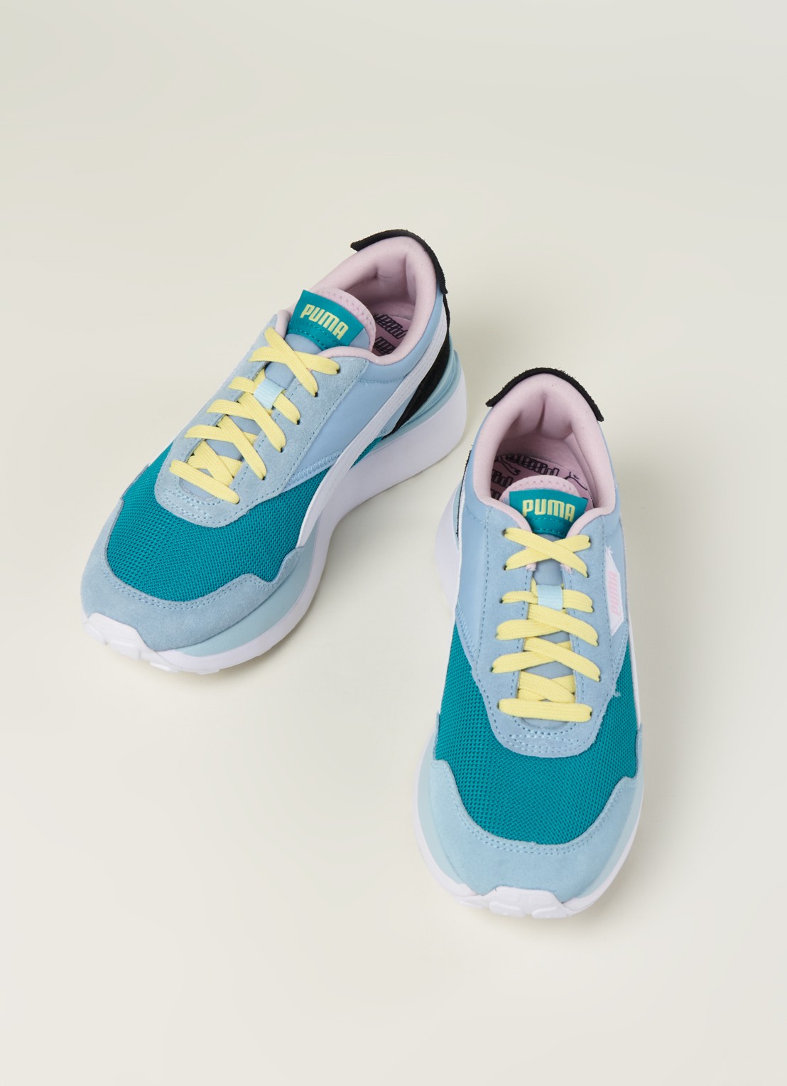 Puma Cruise Rider Silk Road sneaker met suède details - detail 2 blauw