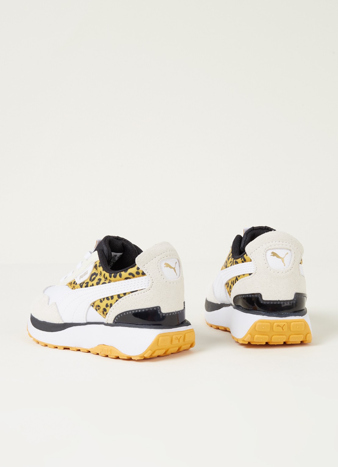 Puma Cruise Rider sneaker met suède details - detail okergeel