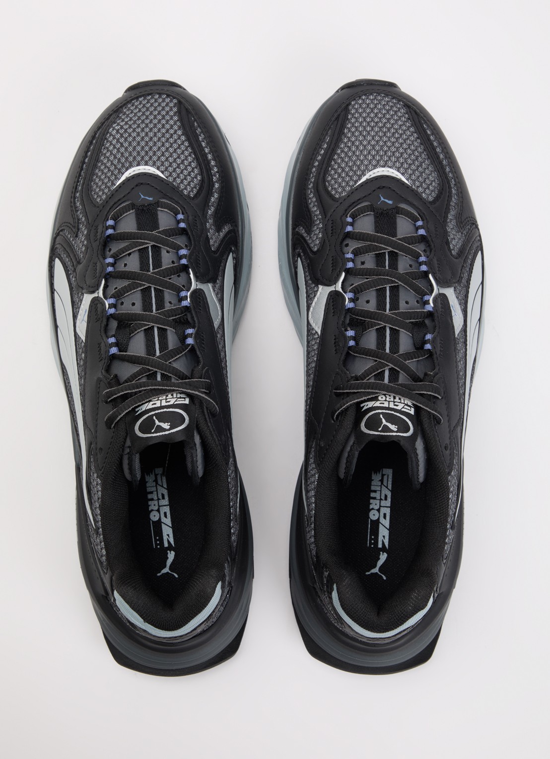 Puma Fade Nitro LS sneaker van mesh - detail 4 zwart