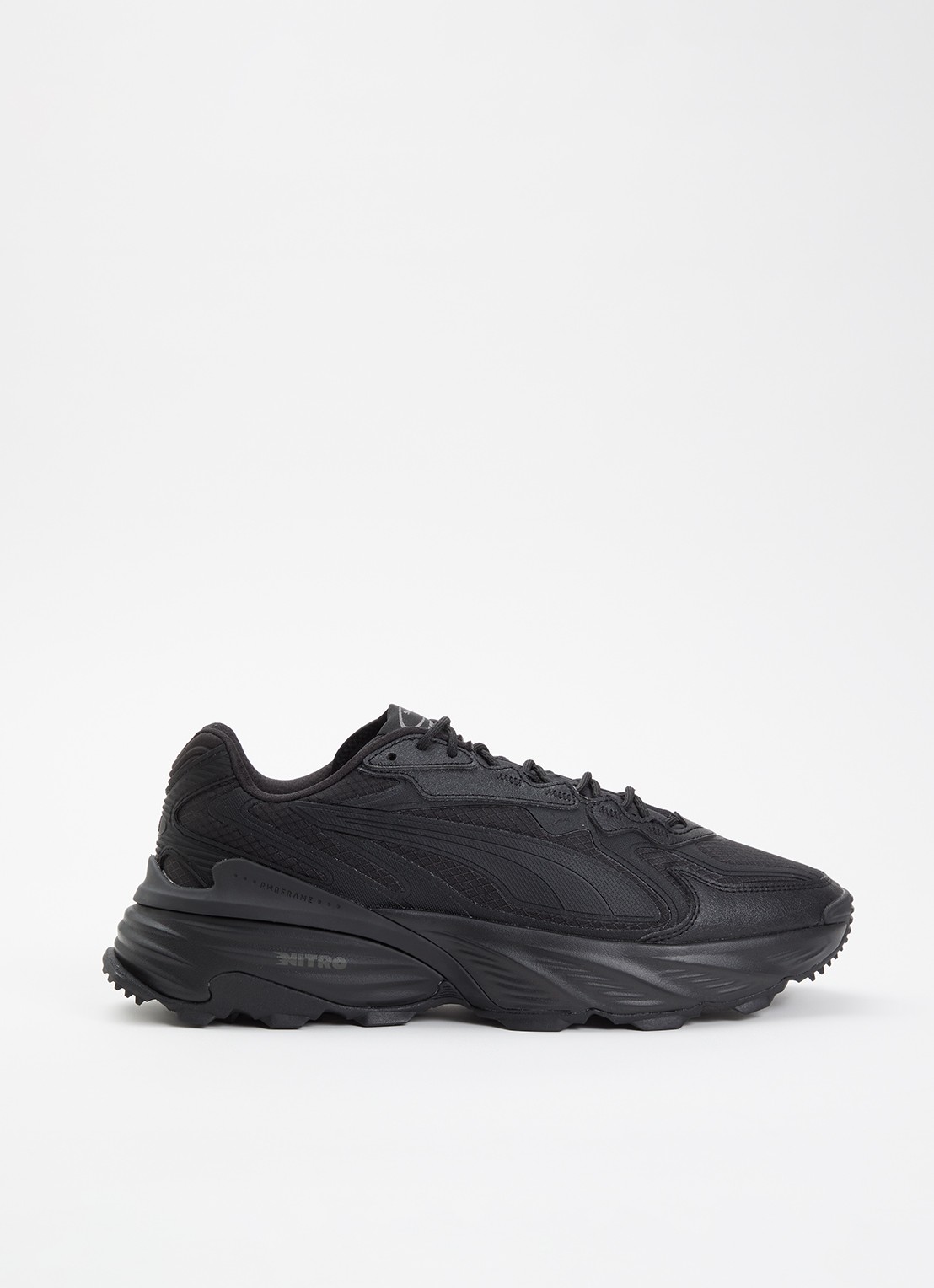Puma Fade Nitro sneaker met mesh details - voorkant zwart