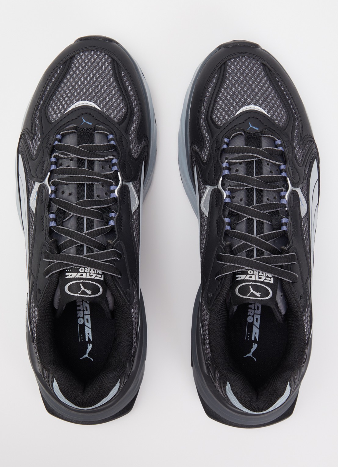 Puma Fade Nitro sneaker van mesh met logo - detail 4 zwart