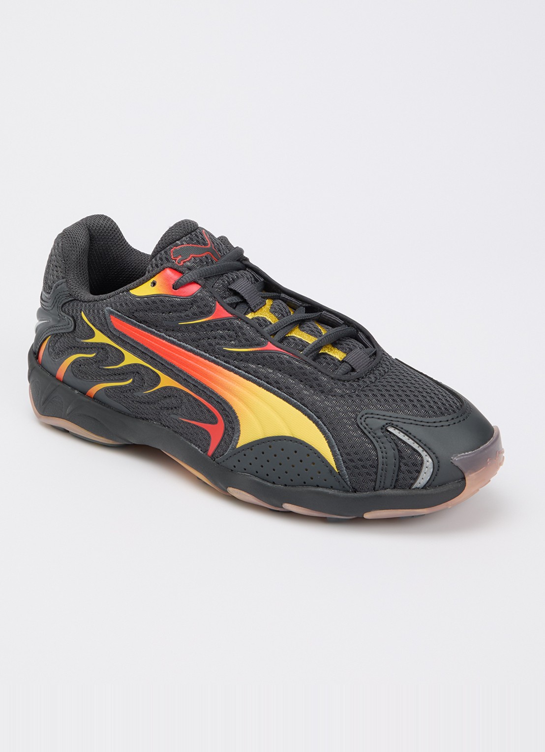 Puma Inhale sneaker van mesh  - voorkant donkergrijs
