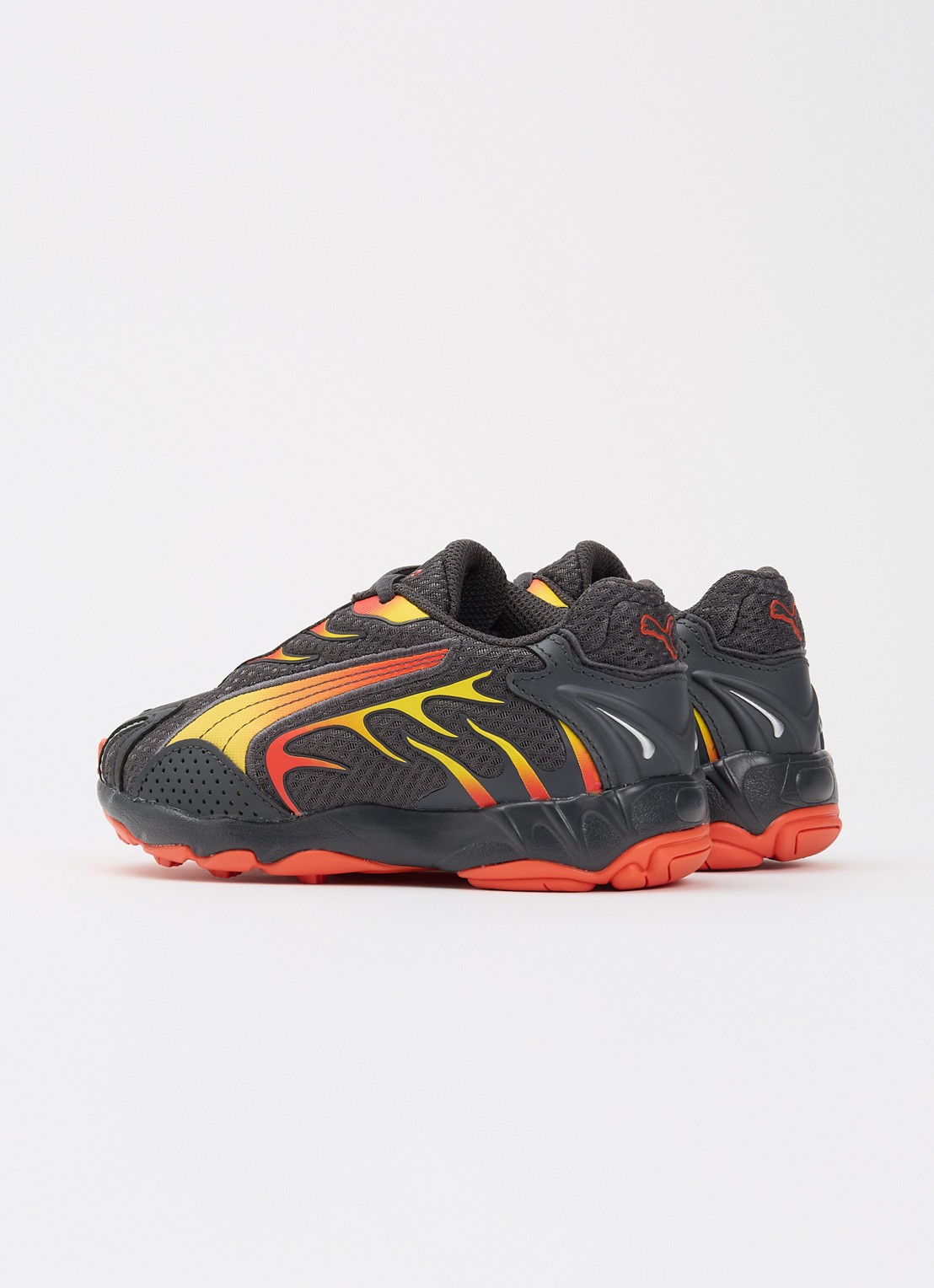 Puma Inhale sneaker van mesh  - achterkant 4 donkergrijs