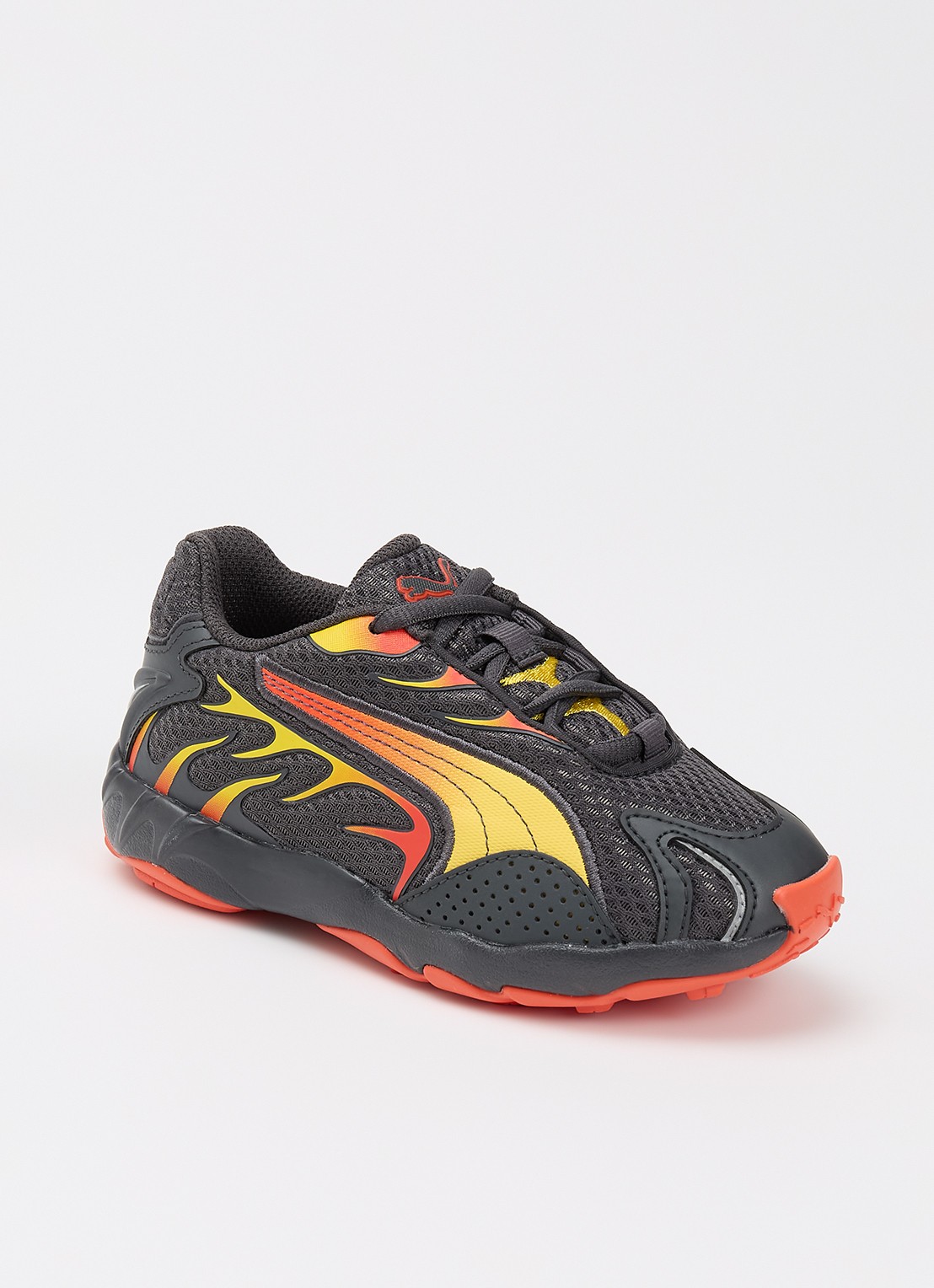Puma Inhale sneaker van mesh  - voorkant donkergrijs