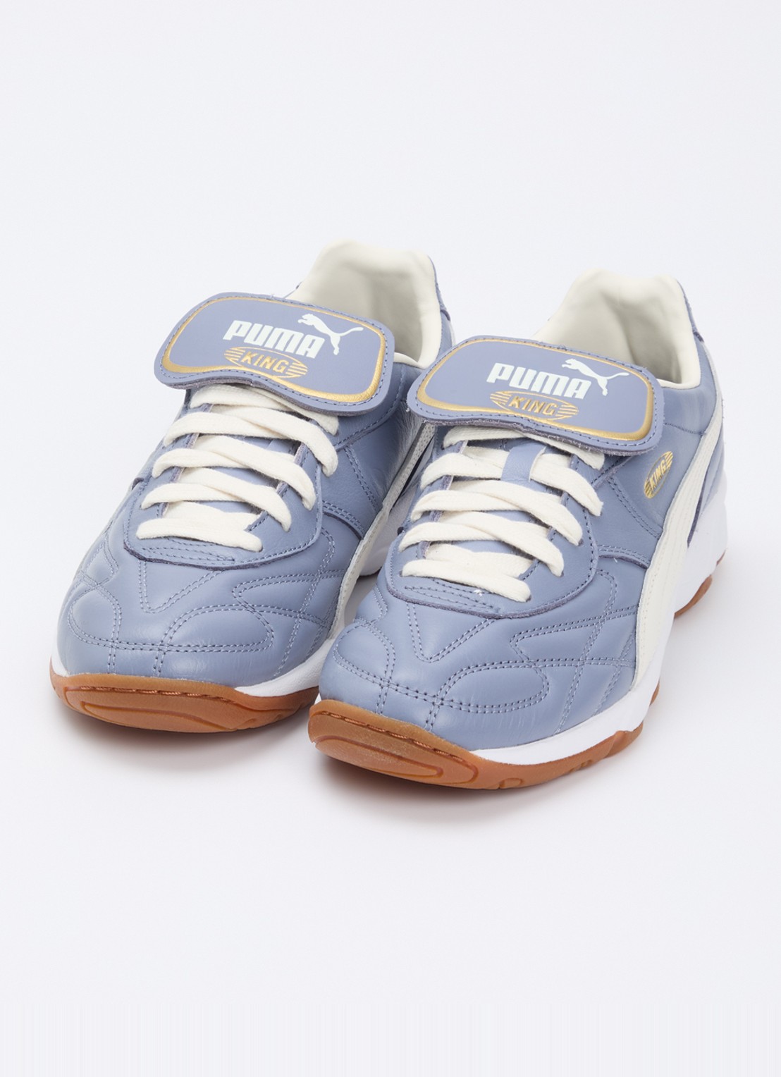 Puma King Indoor sneaker van leer - detail 3 paars
